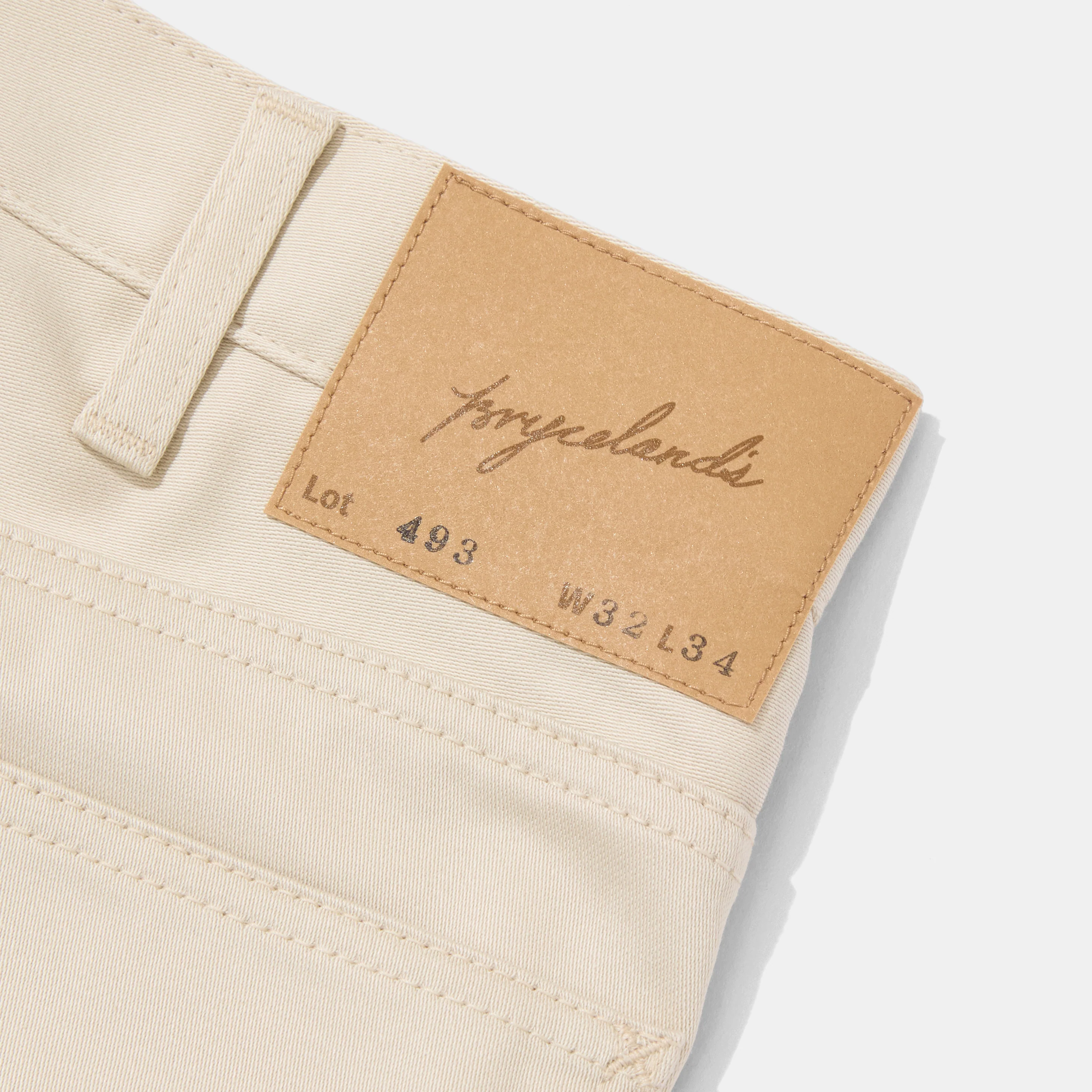 493 Cowboy Jeans Cream - Image 3