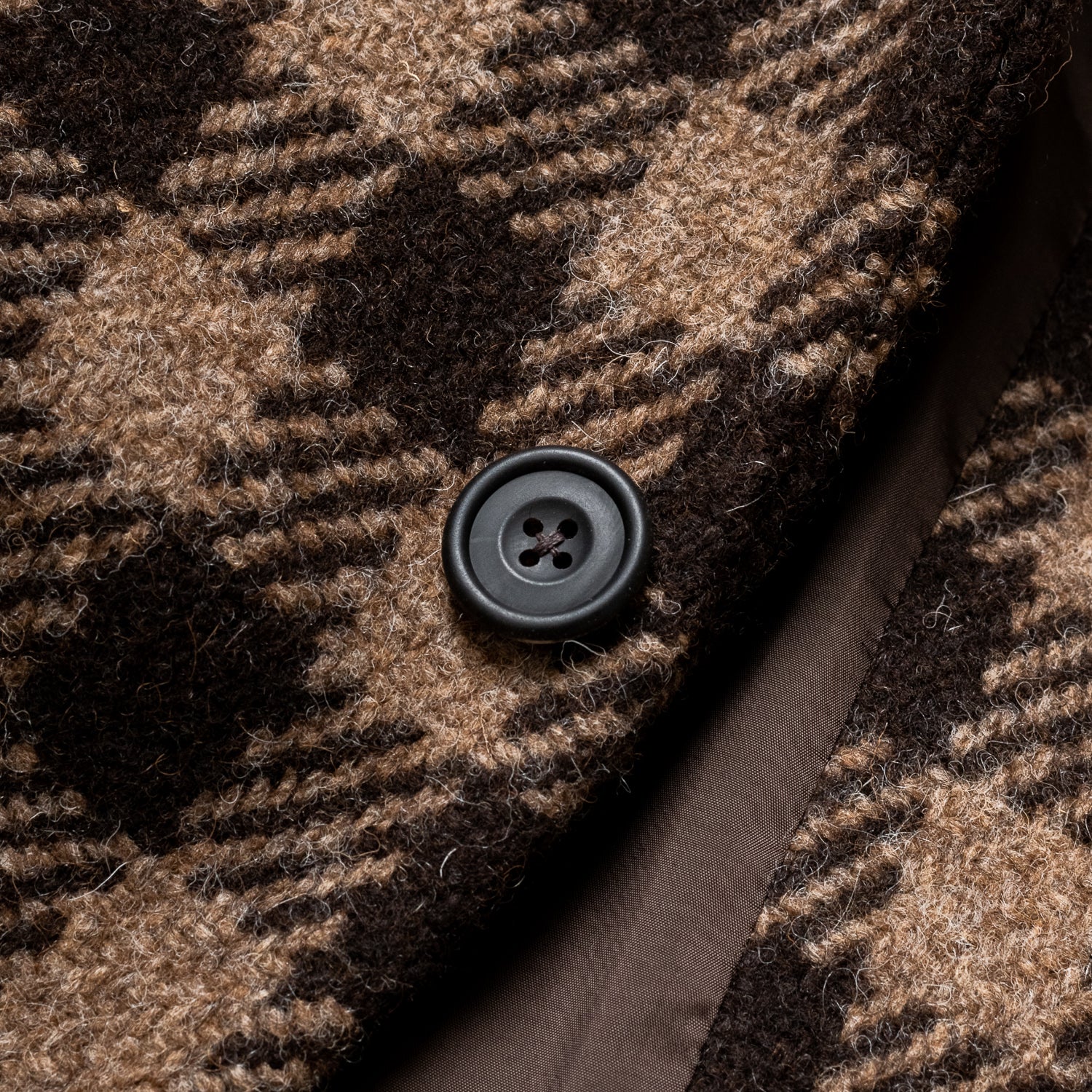 Balmacaan Dugdale Bros & Co Brown Plaid. - Image 6