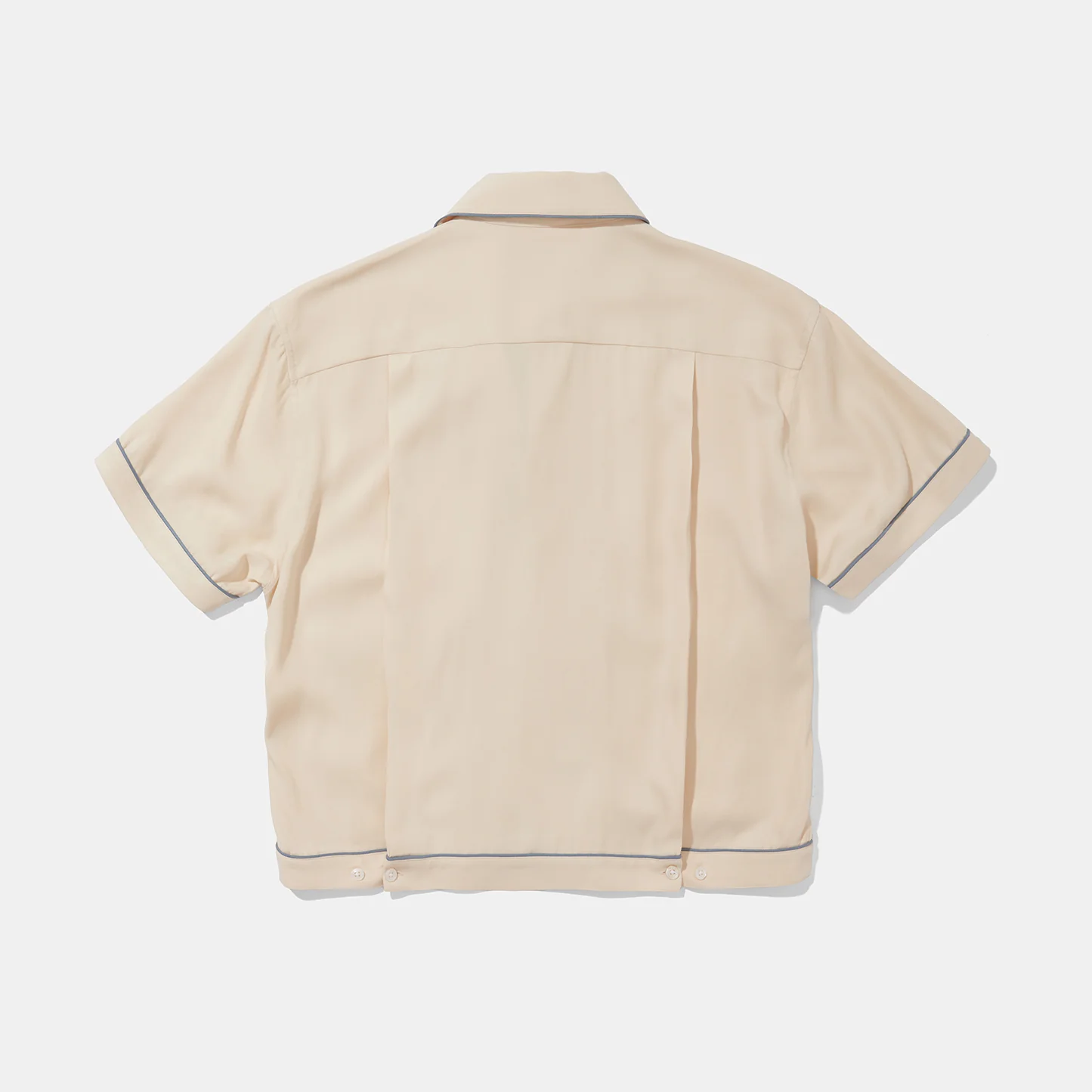 Cream Rayon Bowling Blouson - Image 2