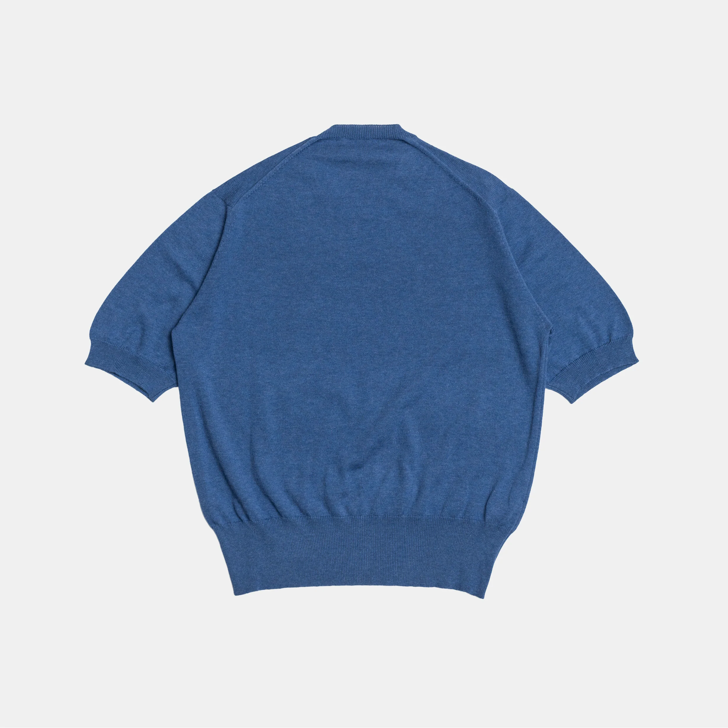Cotton Short Sleeve ‘Skipper’ Tee Blue - Image 3