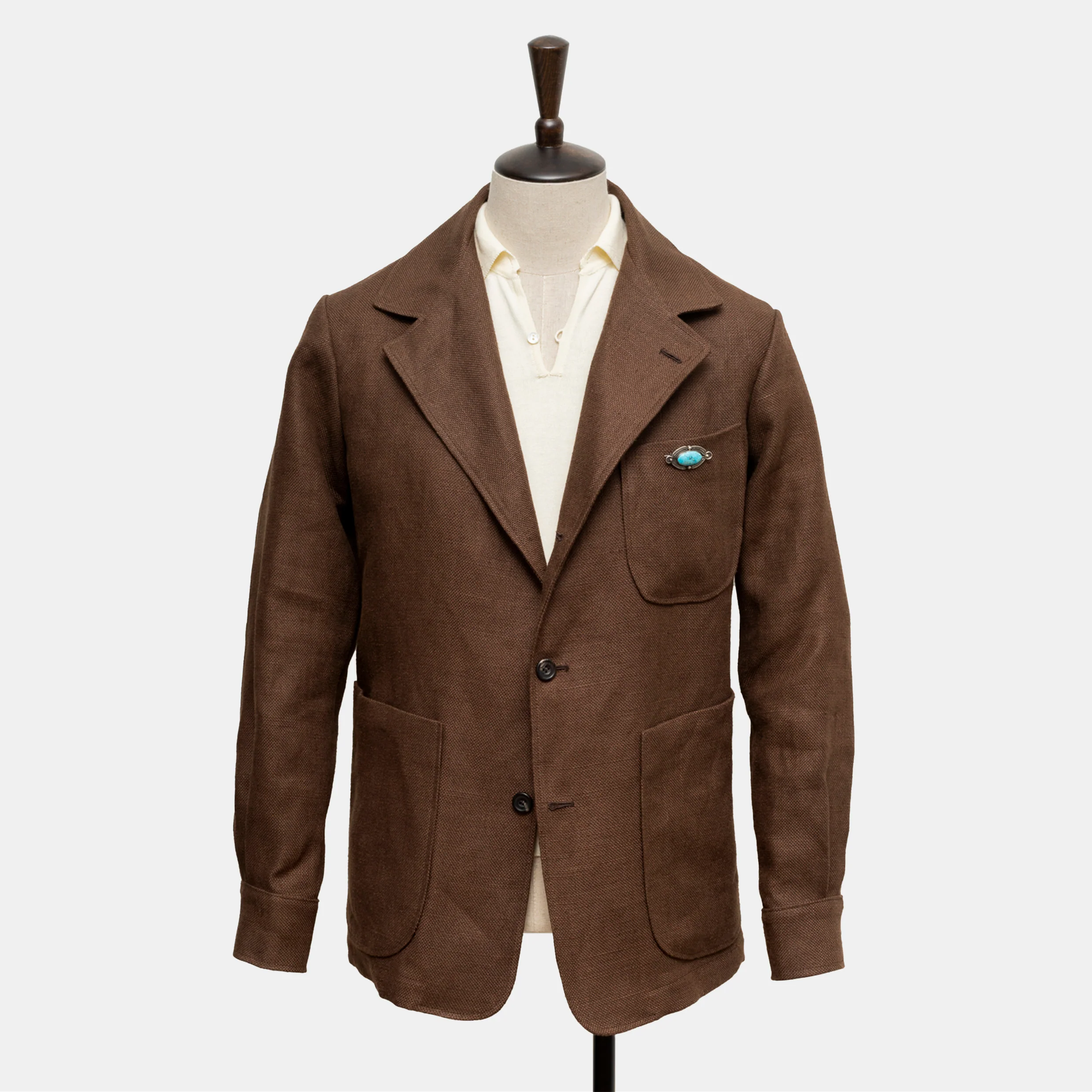 Easy Jacket Brown Linen
