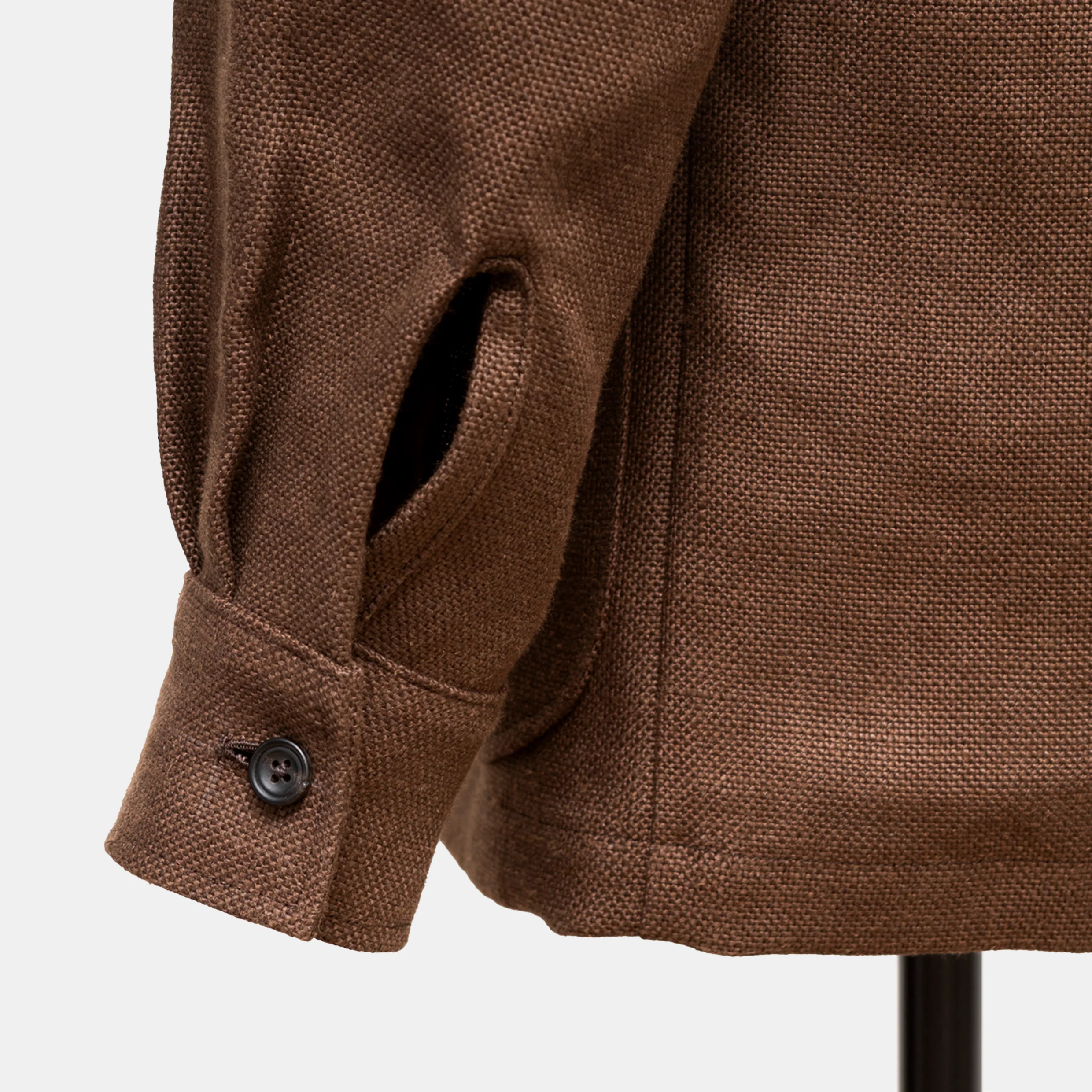 Easy Jacket Brown Linen - Image 6