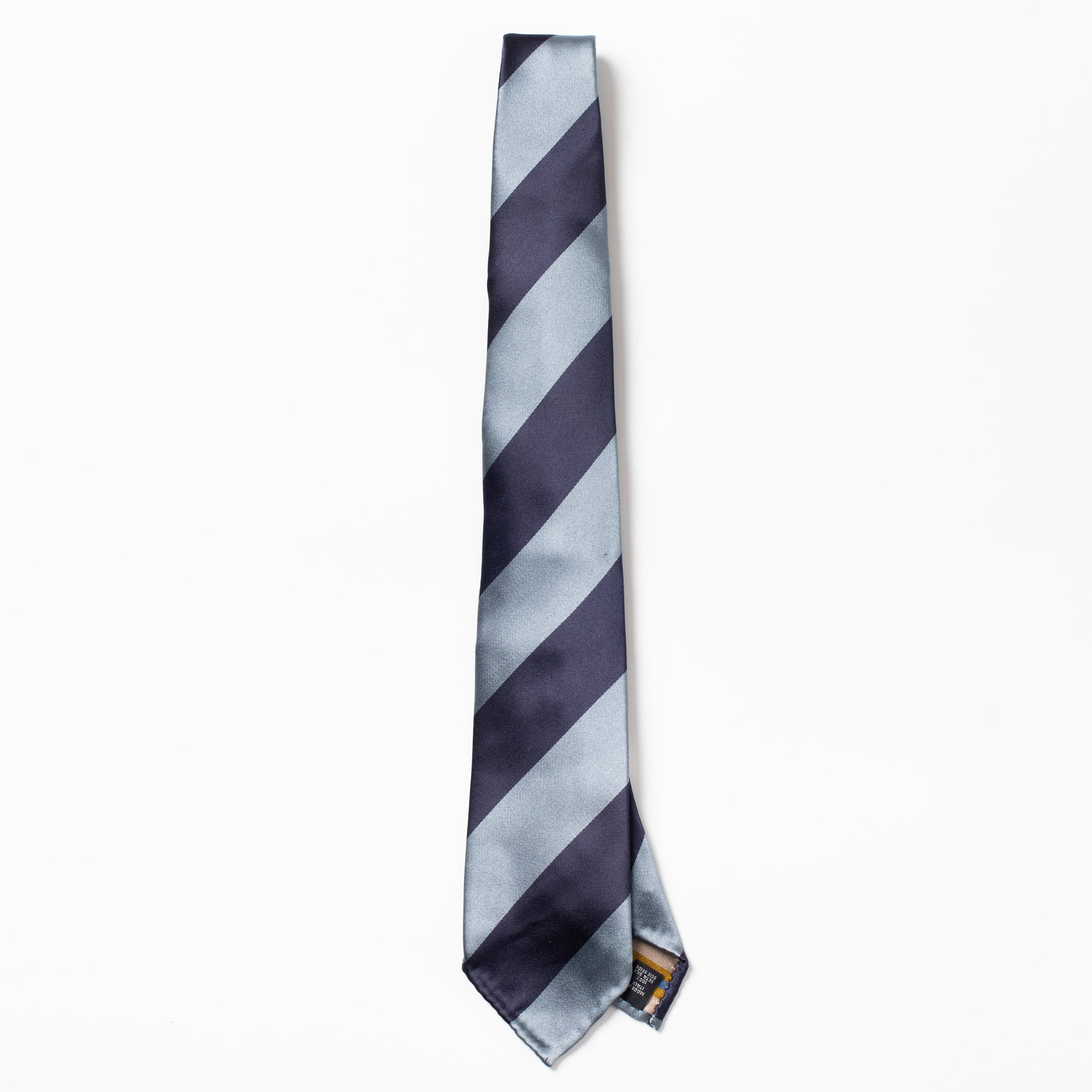 Silk Tie Blue College Stripe