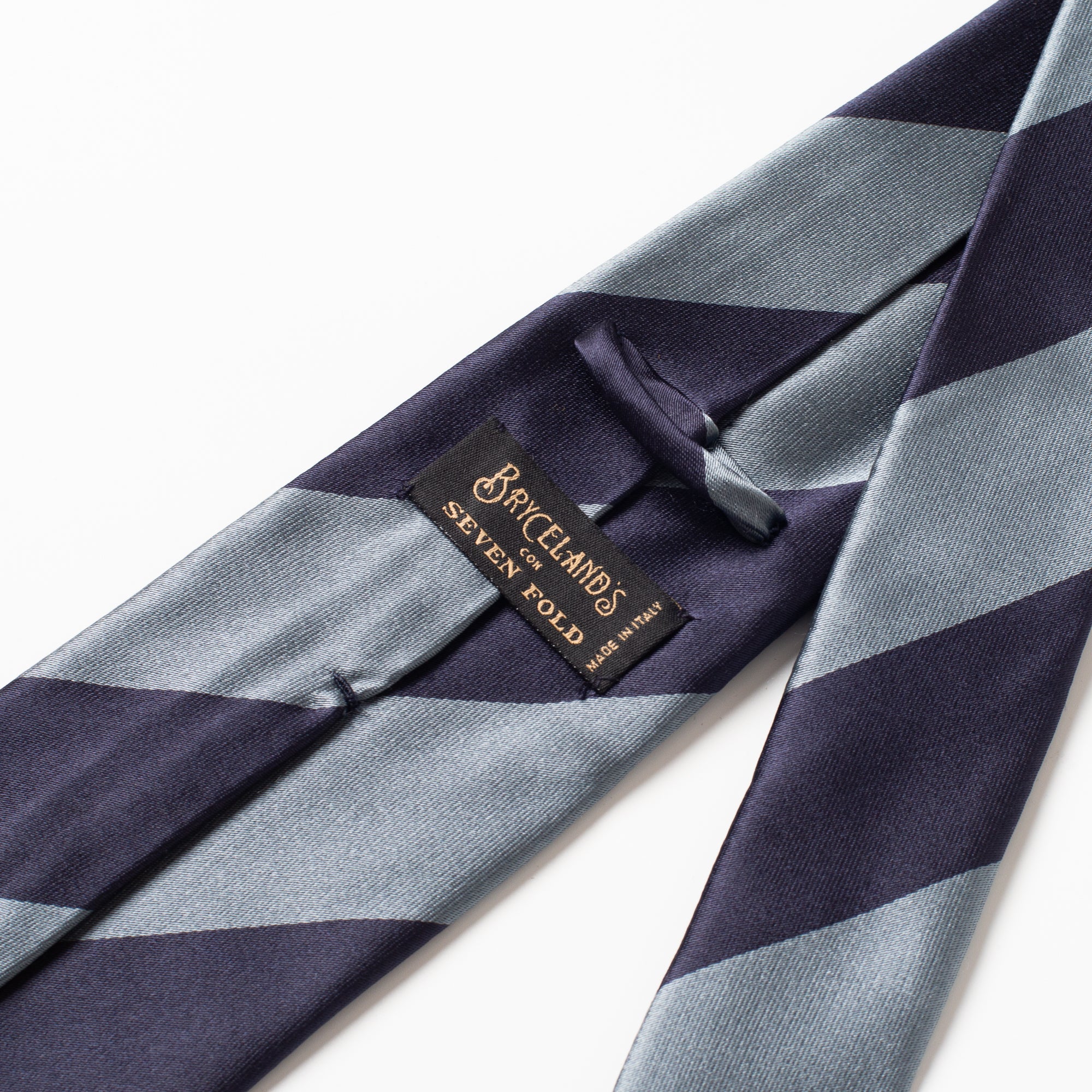 Silk Tie Blue College Stripe - Image 2