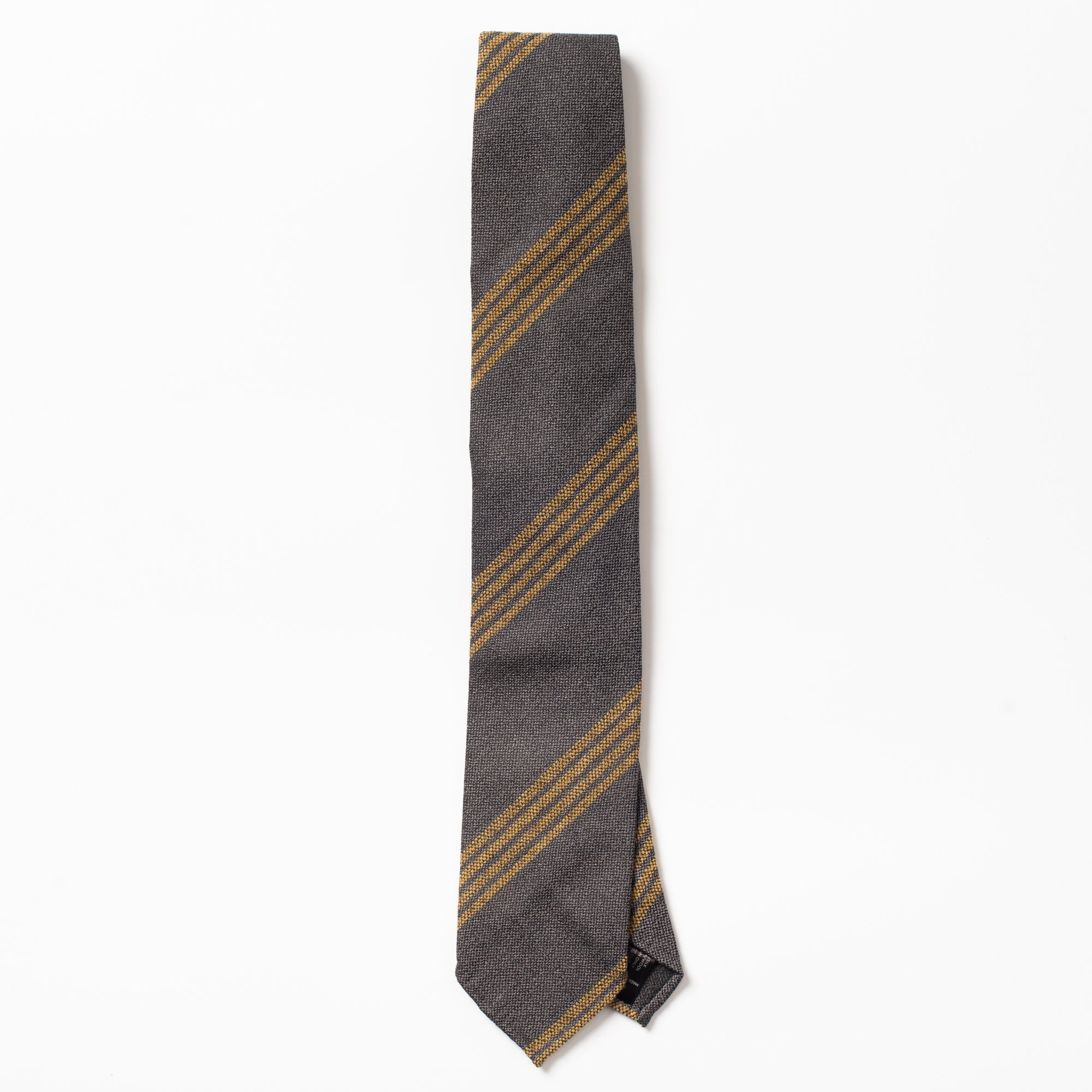 Silk Tie Grey Stripe