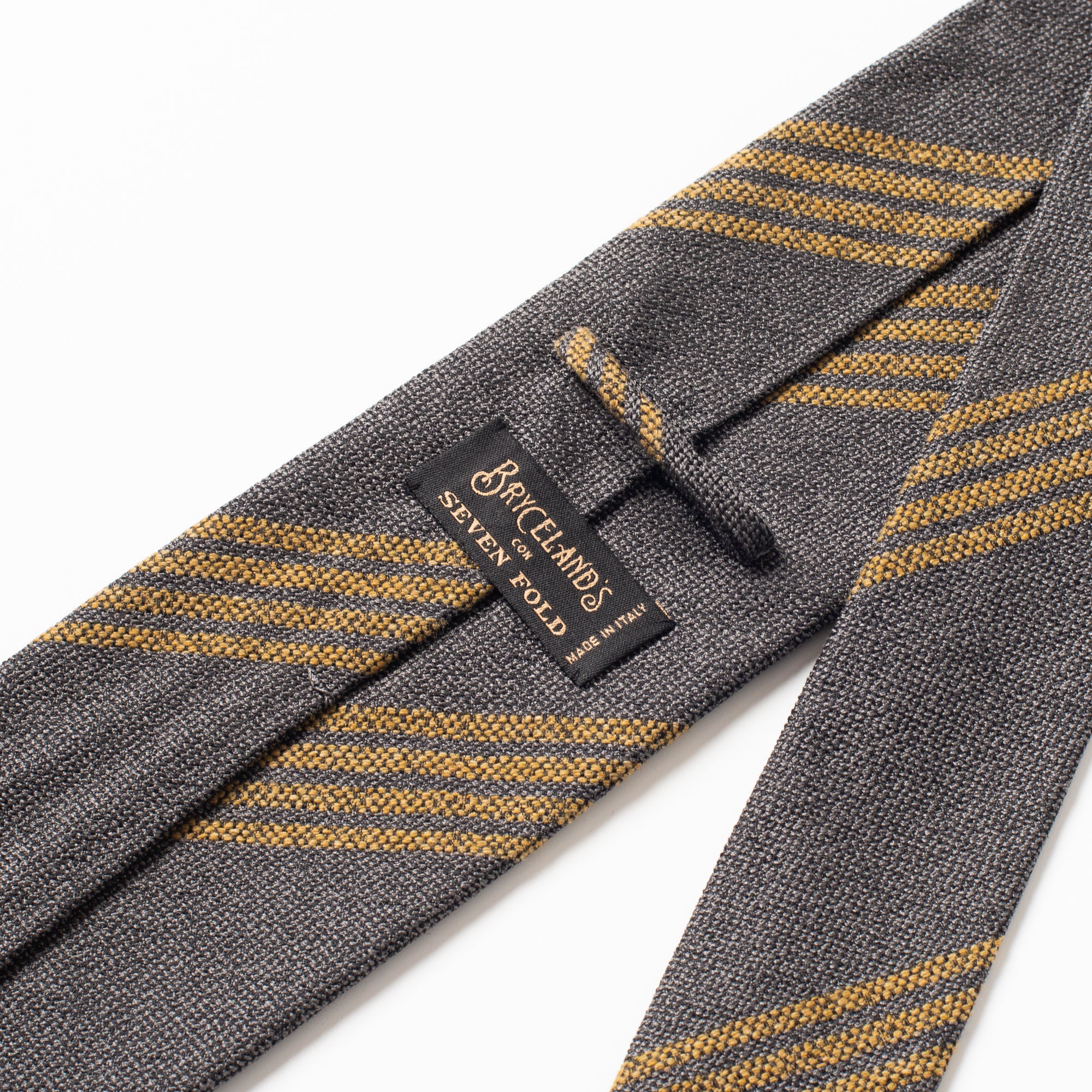 Silk Tie Grey Stripe - Image 2