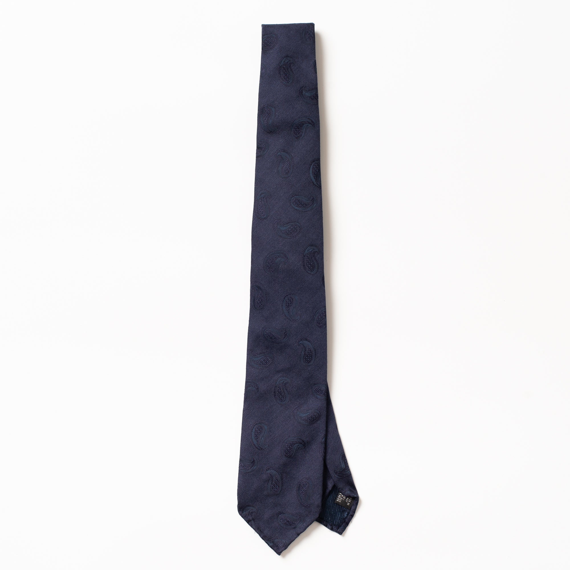 Silk Tie Navy Paisley