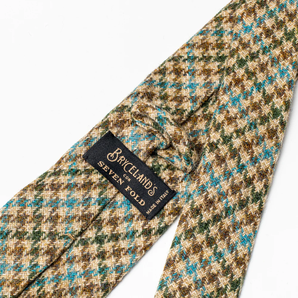 Wool Camp Tie Brown Check - Image 2