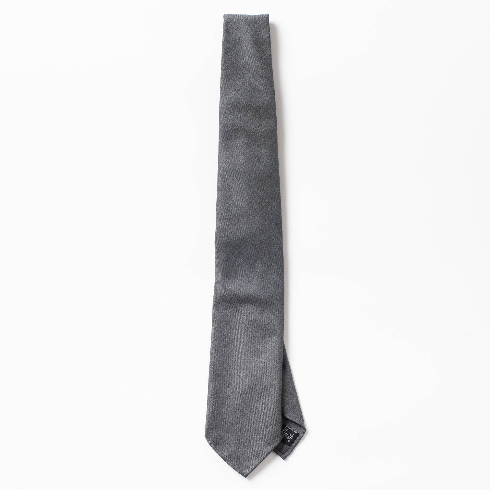 Wool Tie Solid Grey
