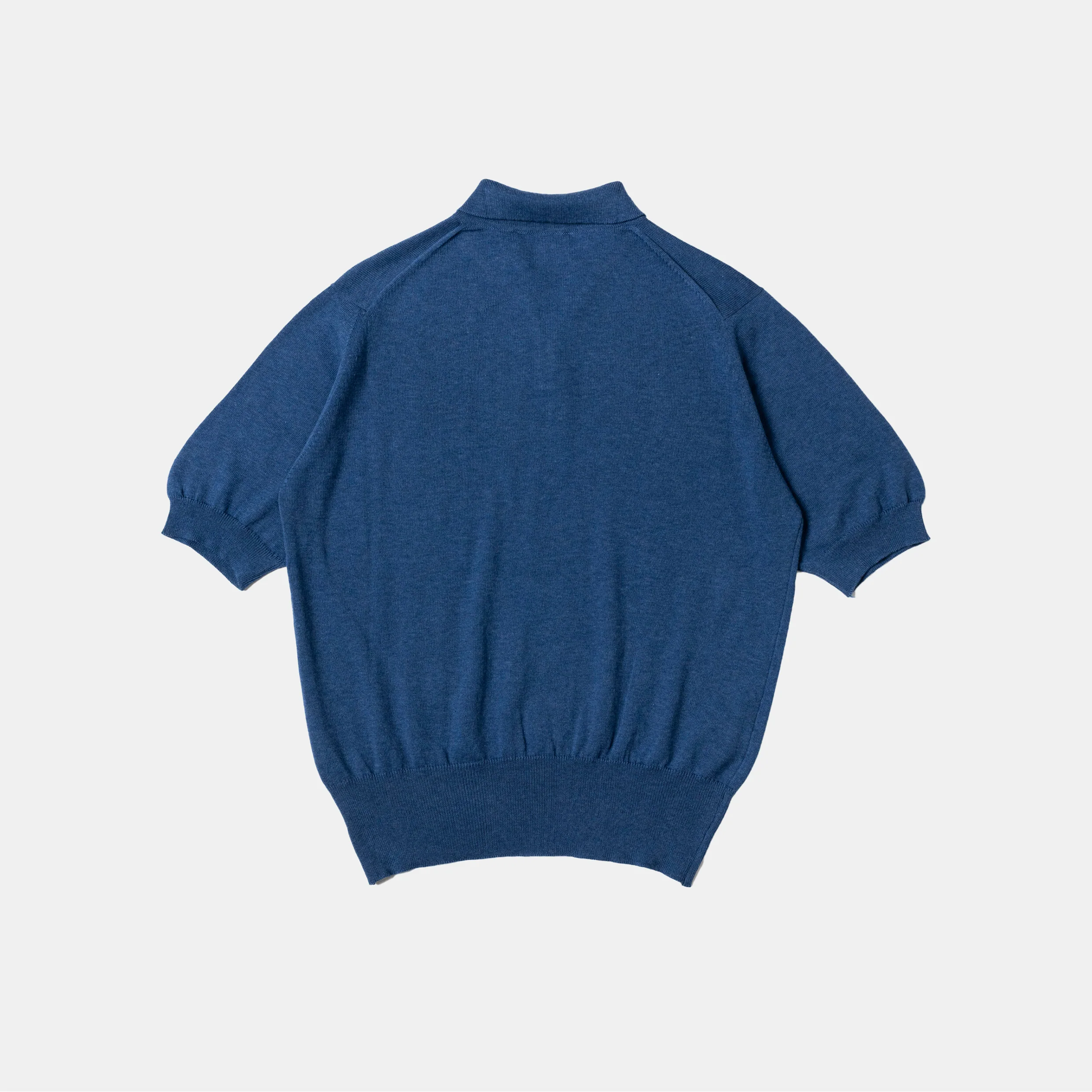 Cotton Short Sleeve ‘Skipper’ Polo Navy - Image 3