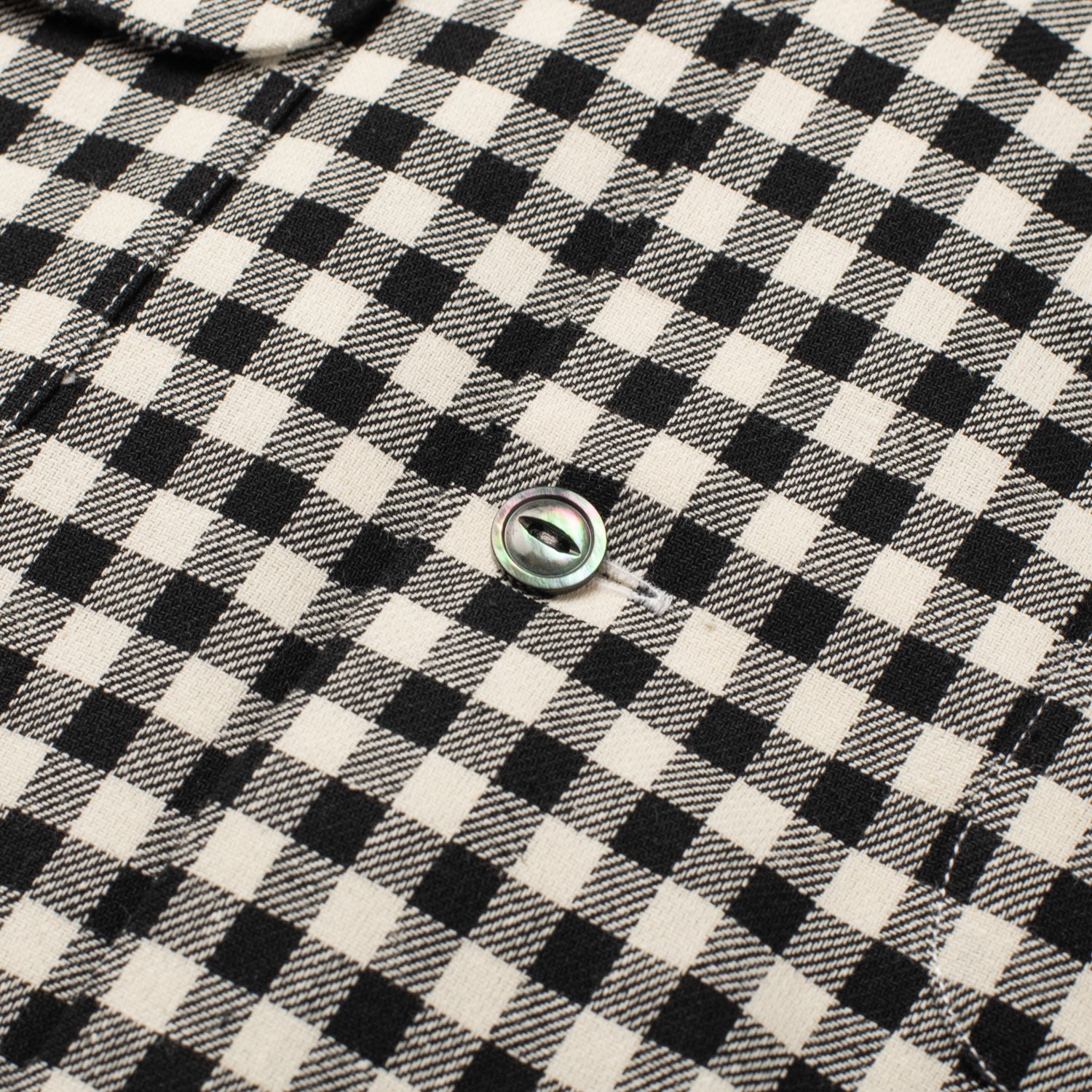 Cotton Sports Shirt Black & White Shepard - Image 4