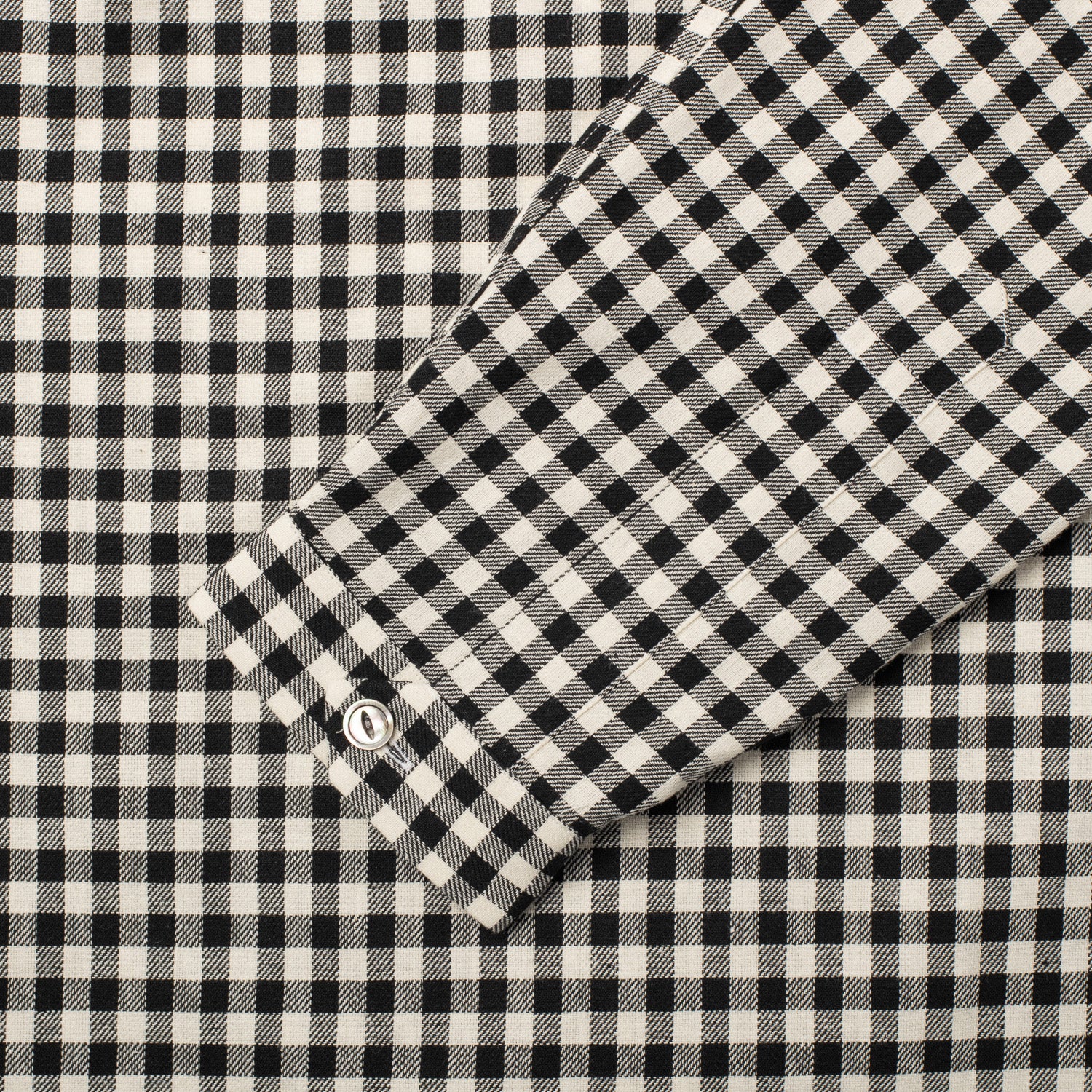 Cotton Sports Shirt Black & White Shepard - Image 5