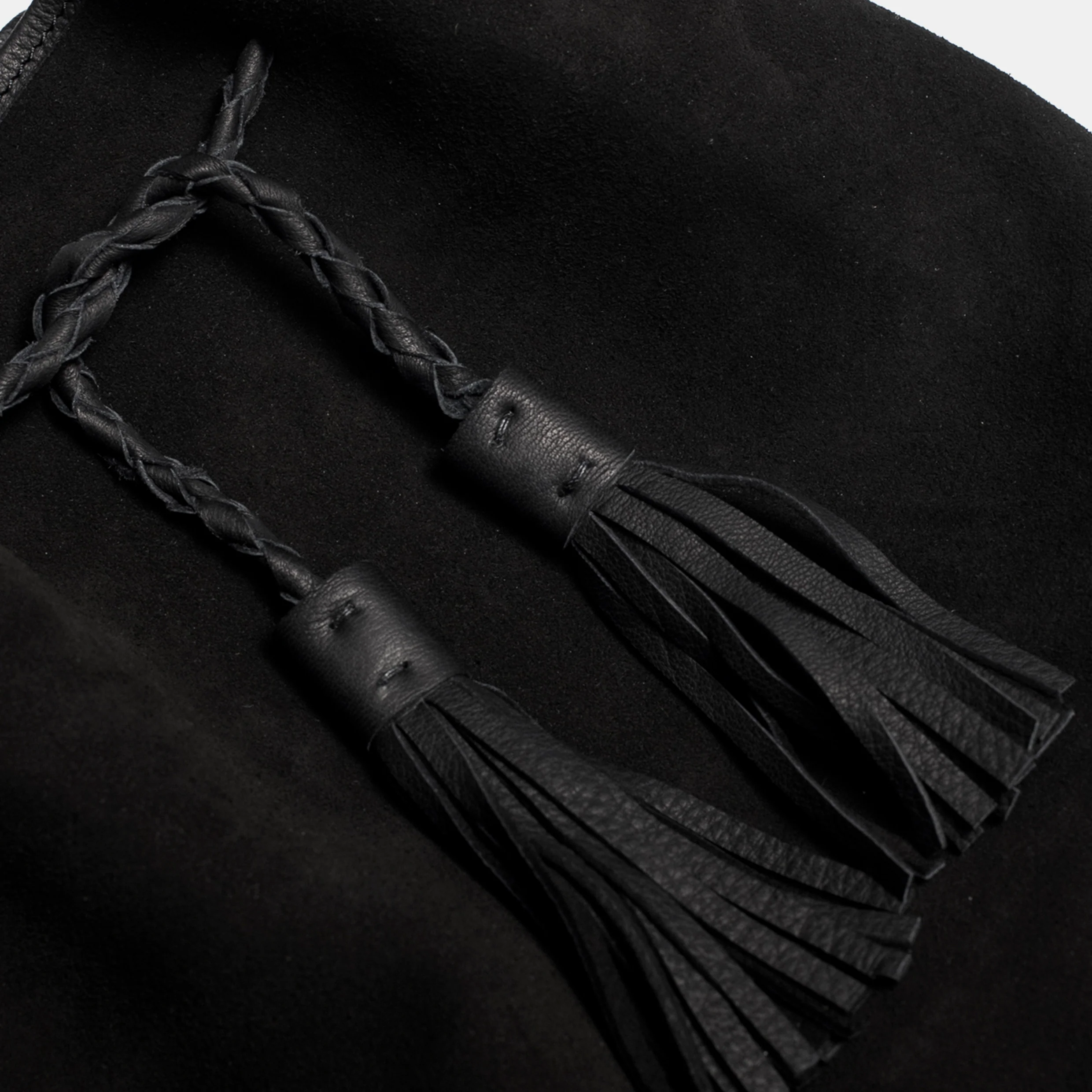 Deerskin Crossbody Bag Black - Image 5