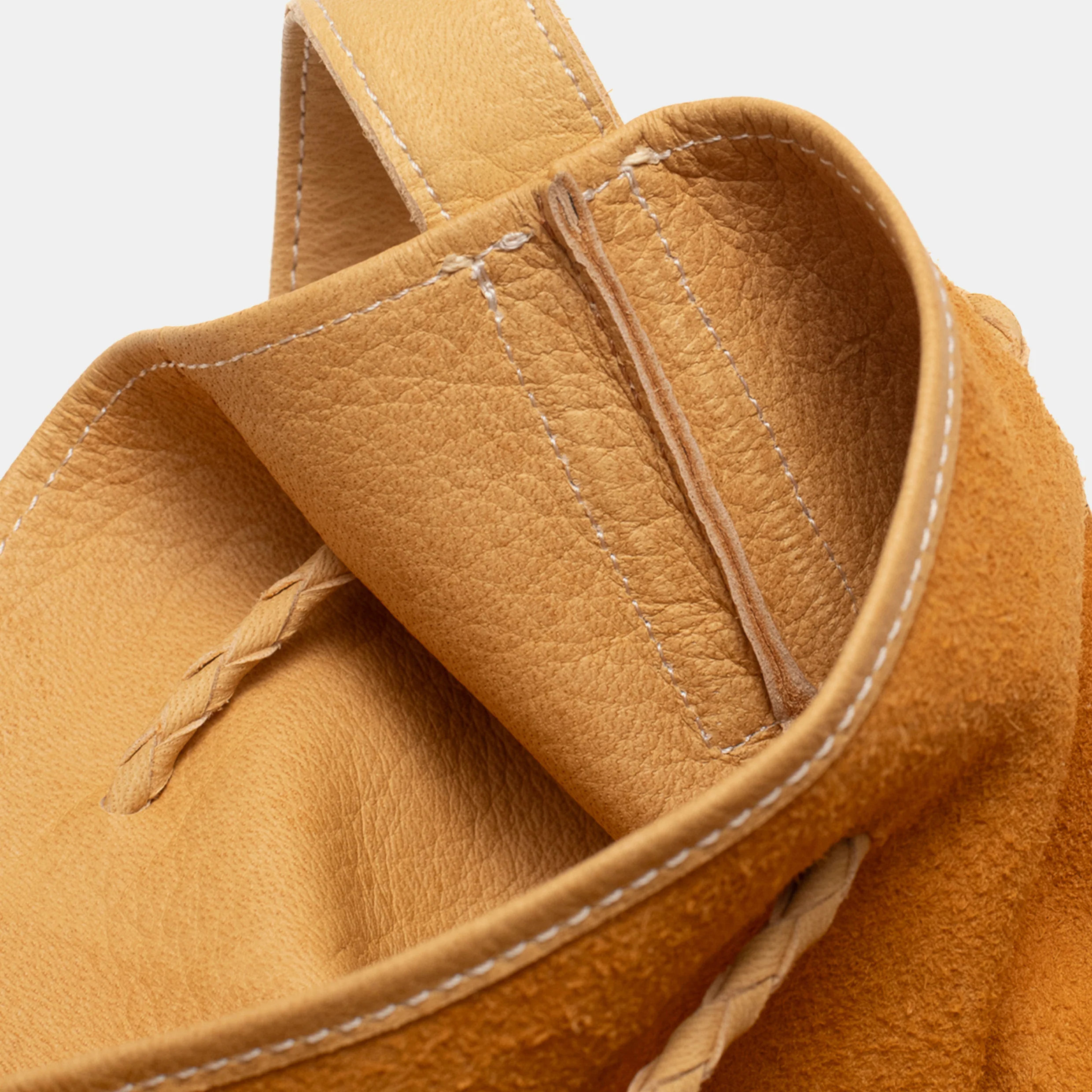 Deerskin Crossbody Bag Tan - Image 5