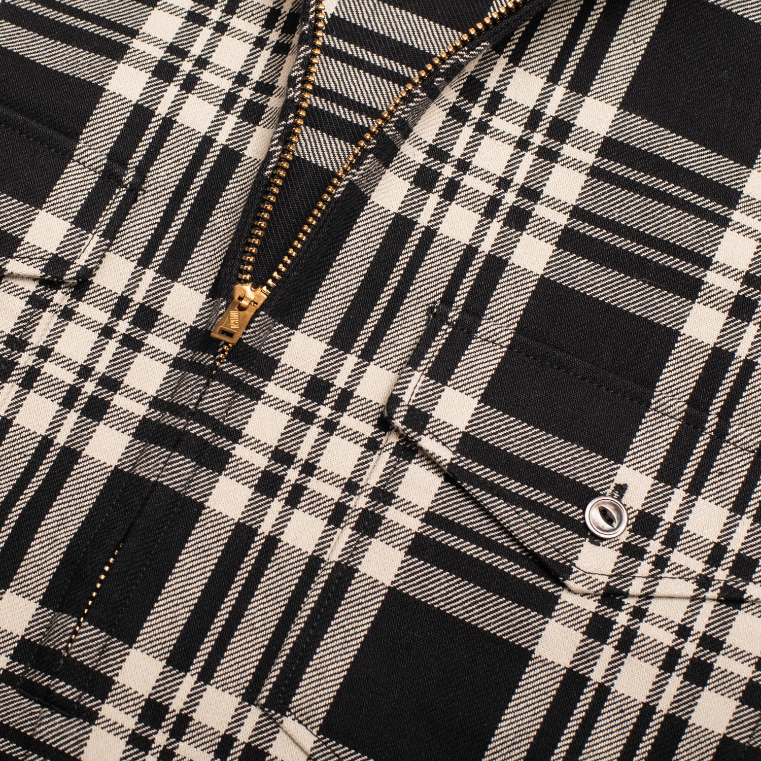 Half-zip Shirt Black Plaid - Image 4