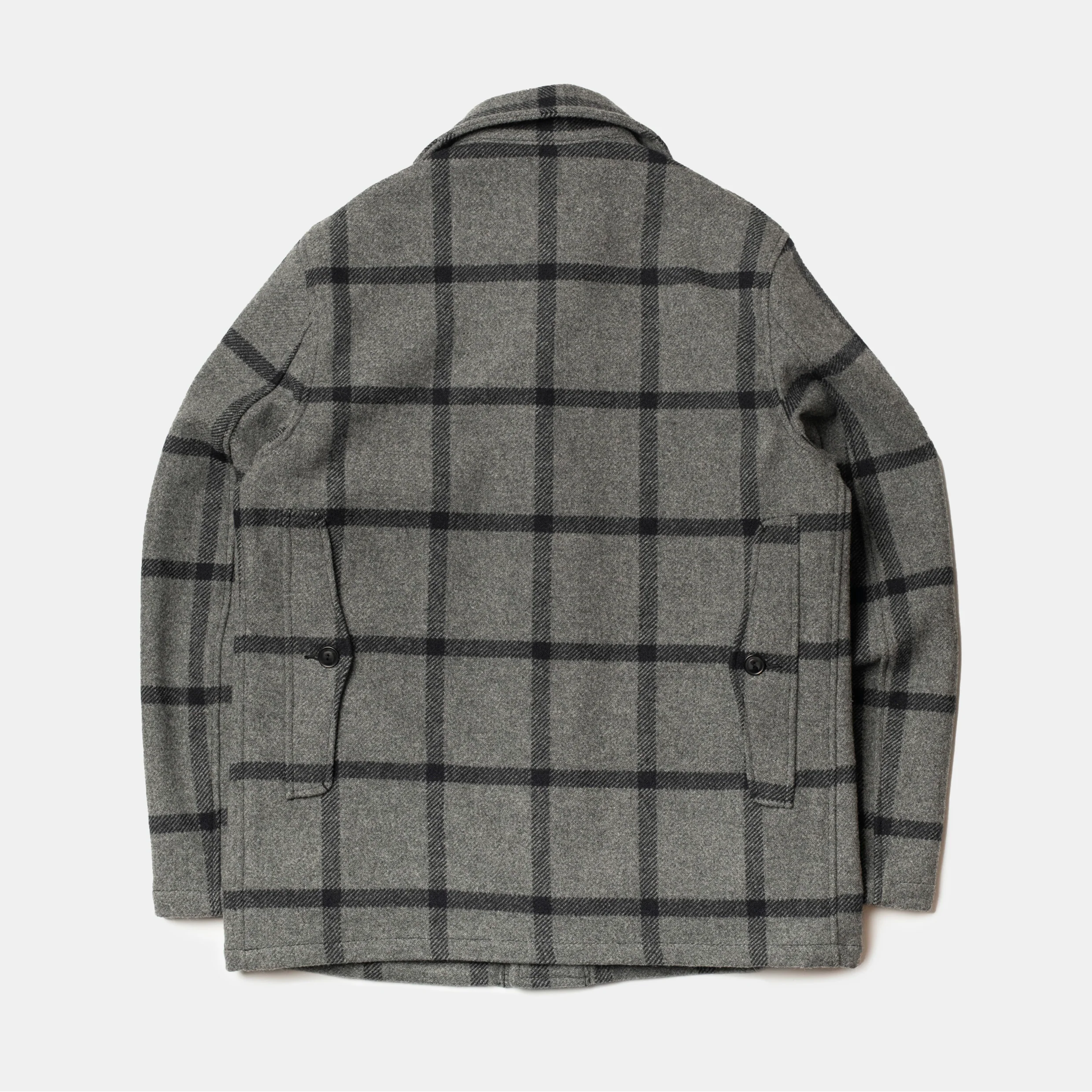 Hunting Jacket Black/Grey Plaid Wool - Image 2