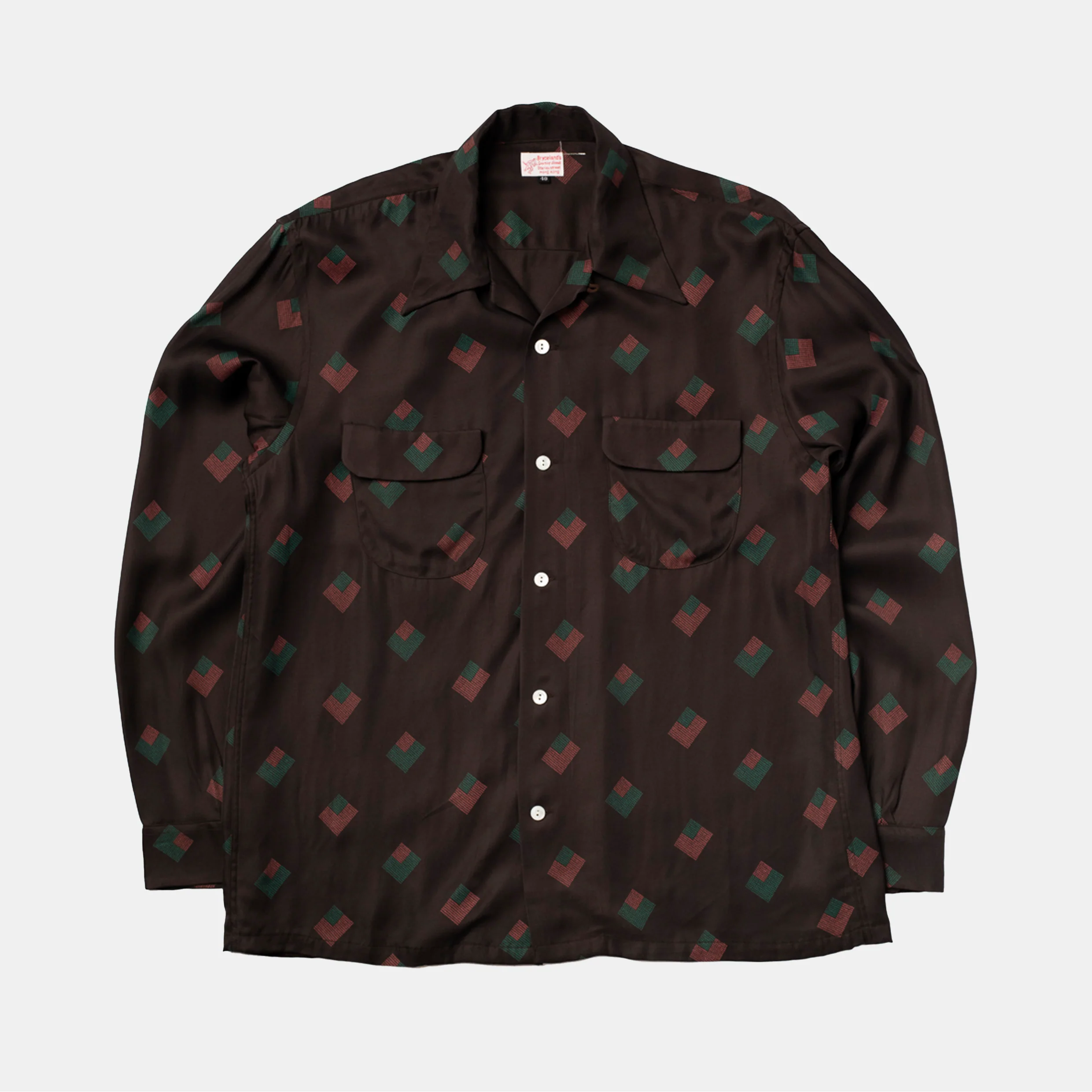 Rayon Shirt Diamond Brown