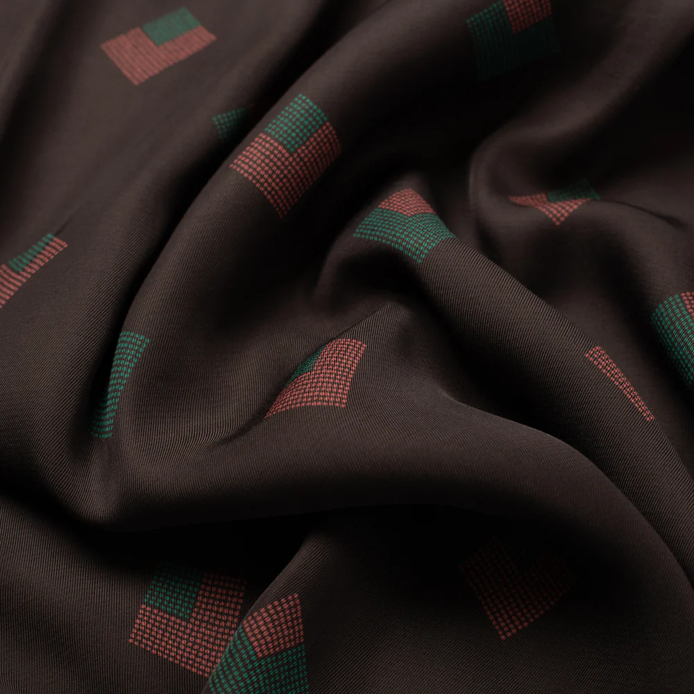 Rayon Shirt Diamond Brown - Image 6