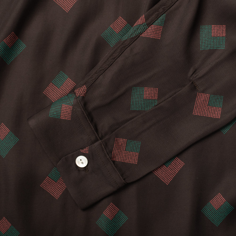 Rayon Shirt Diamond Brown - Image 7