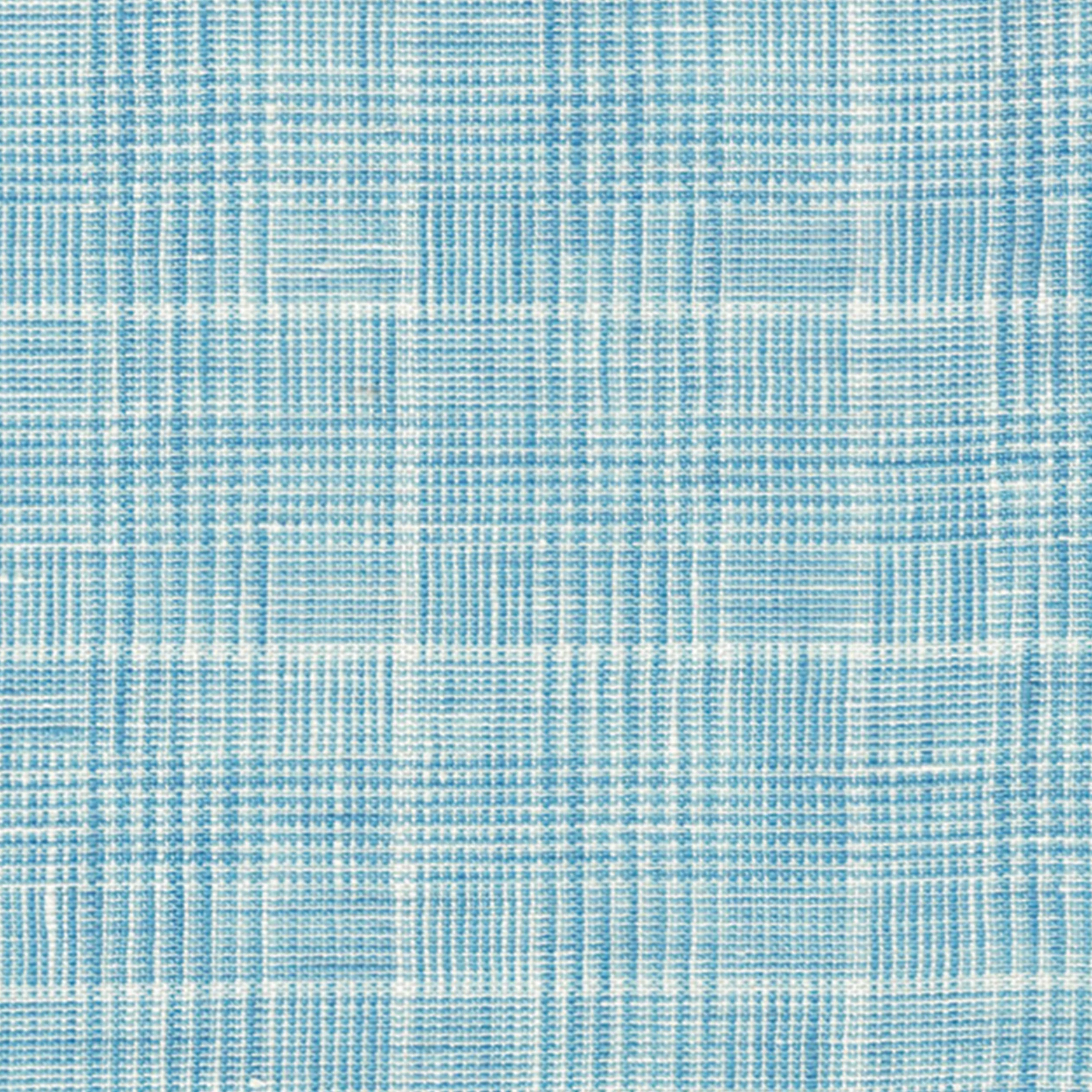 Teardrop Work Shirt Made-to-Order Light Blue Plaid Check Linen - Image 2