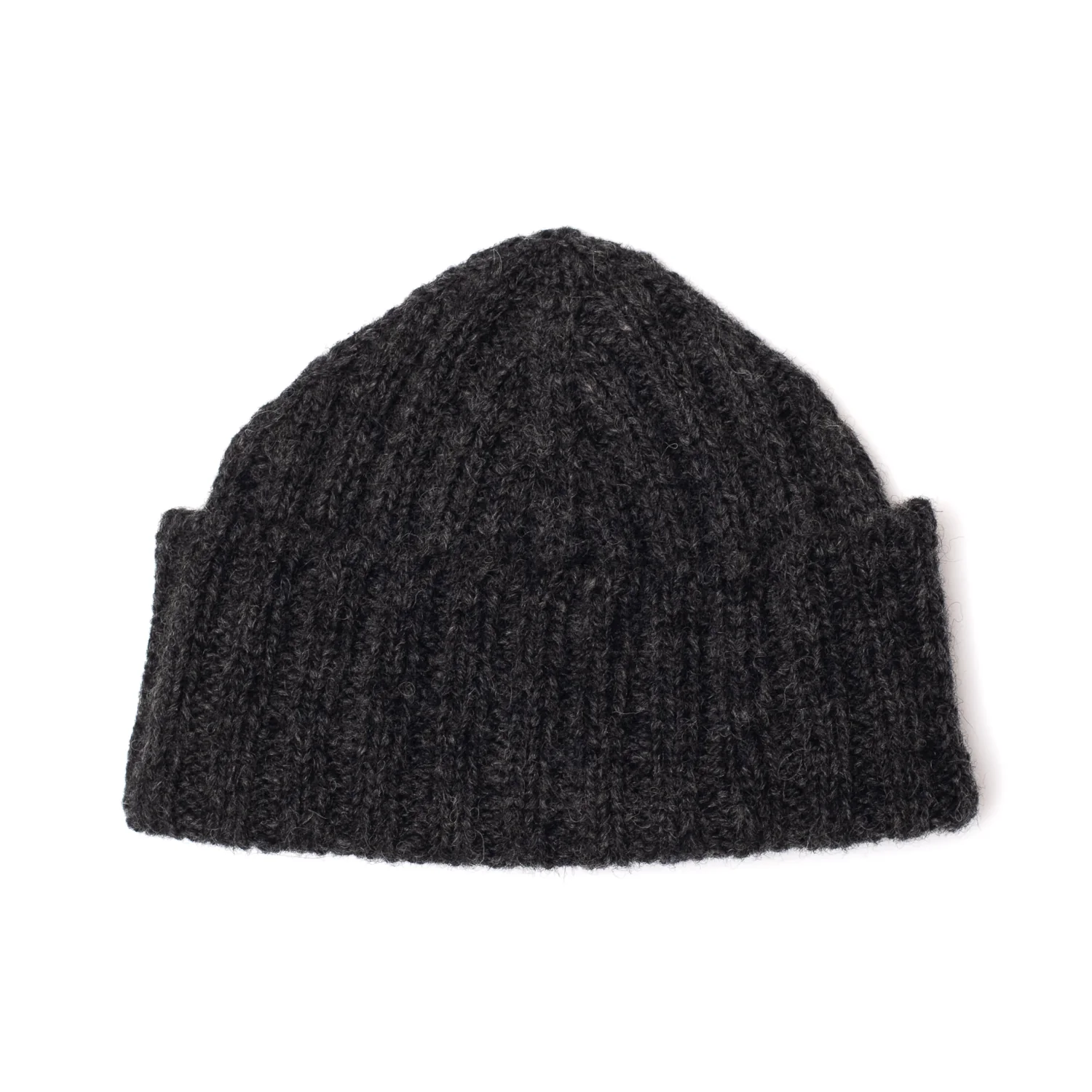 Watch Cap Rib Stitch Charcoal