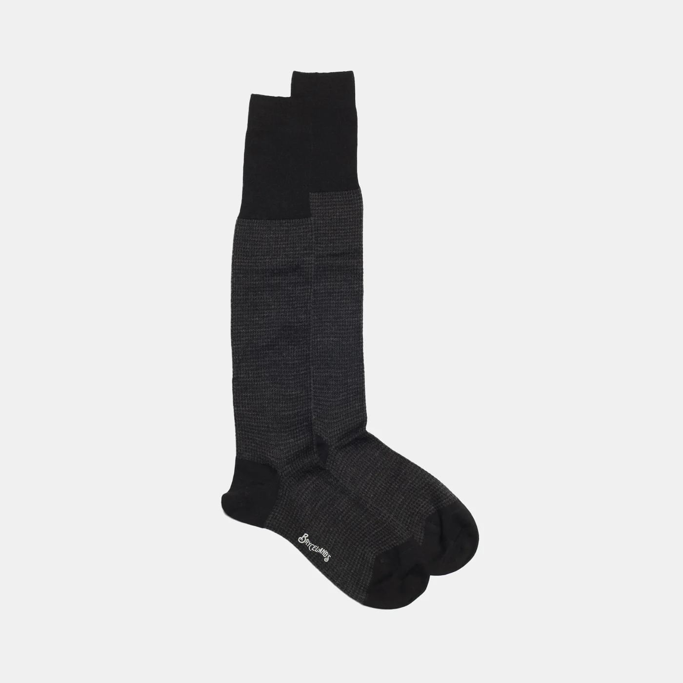 Wool Socks Puppytooth Black/Grey