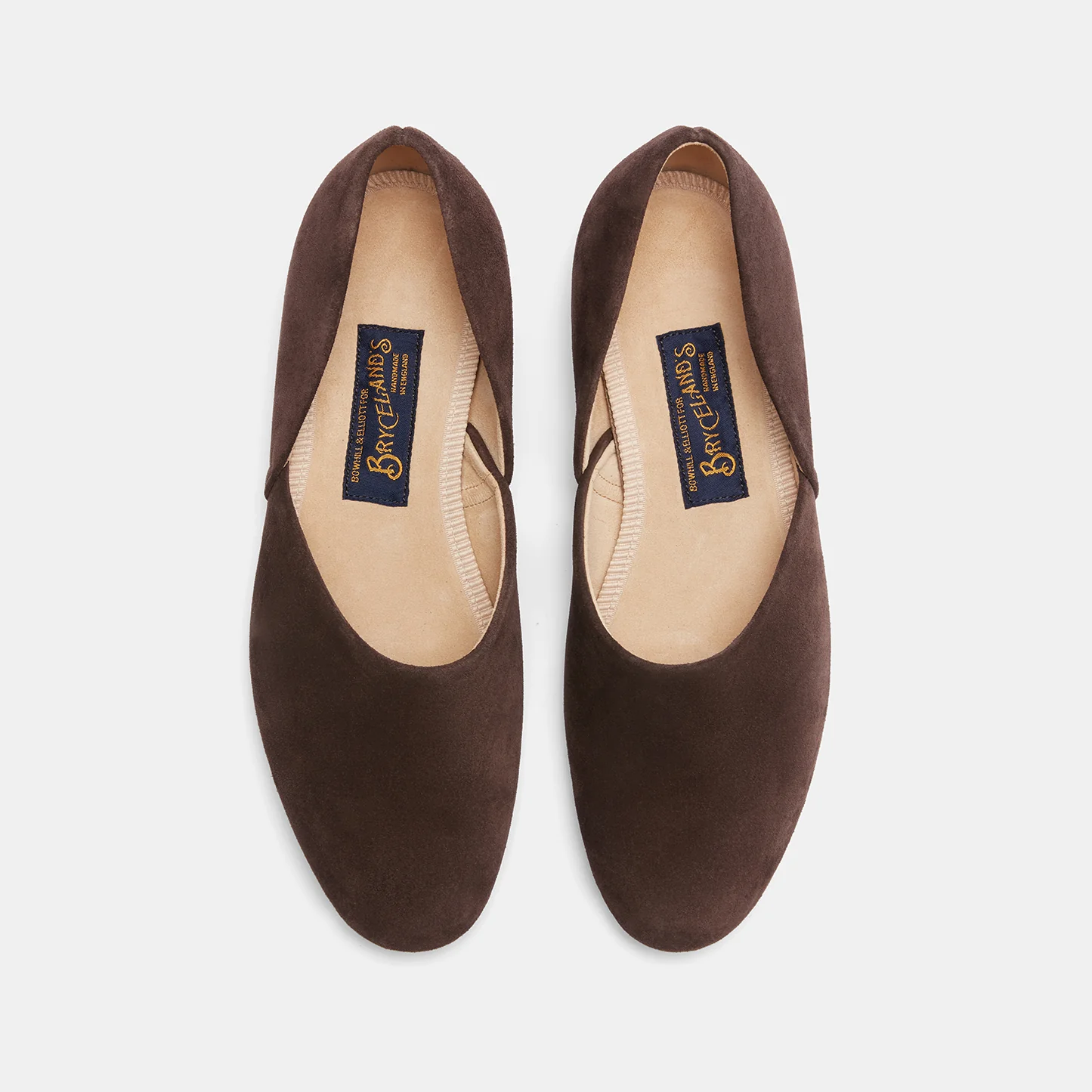 Bryceland's x Bowhill & Elliott Grecian Slippers Chocolate Brown Suede - Image 3