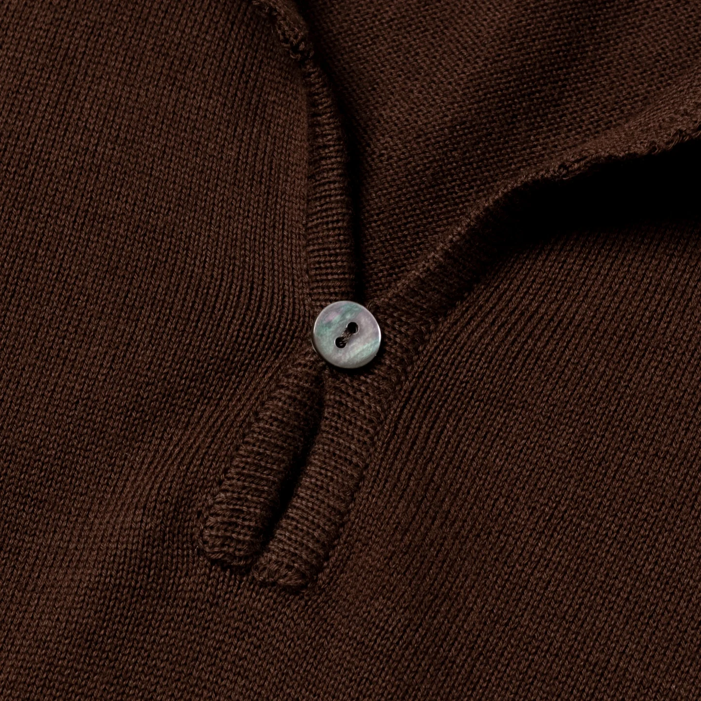 Cotton Short Sleeve ‘Skipper’ Polo Brown - Image 3