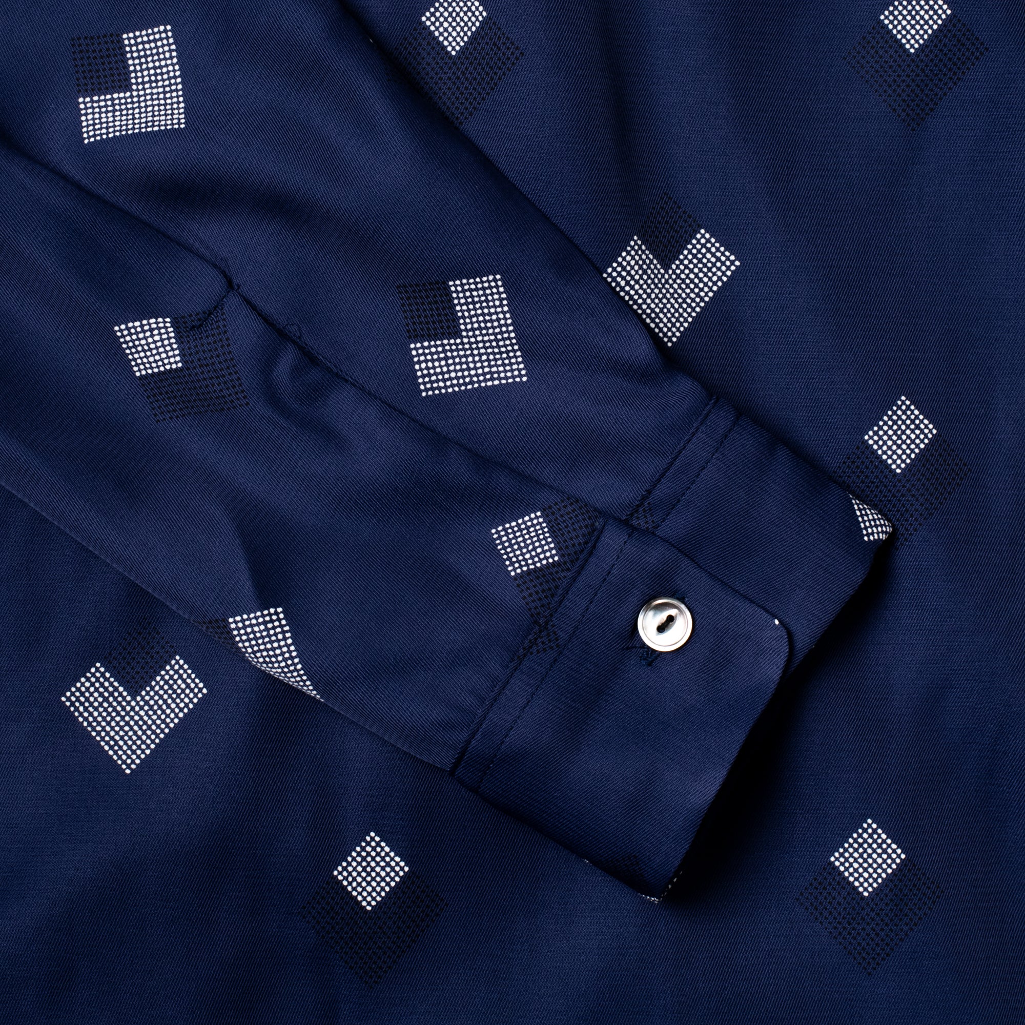 Rayon Shirt Diamond Blue - Image 5