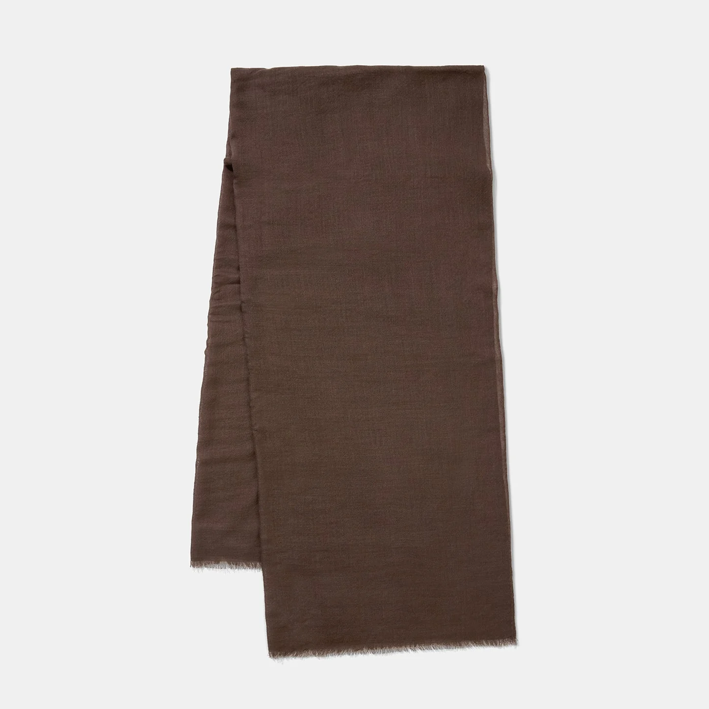 Cashmere Scarf Dark Brown - Image 3