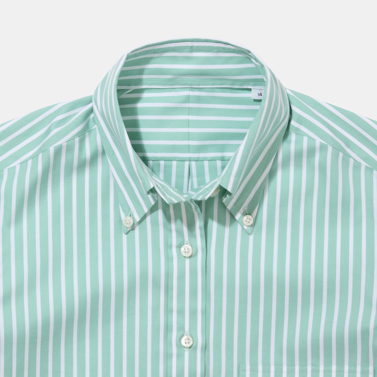 Emmeline OCBD Popover Shirt Striped Mint - Image 3