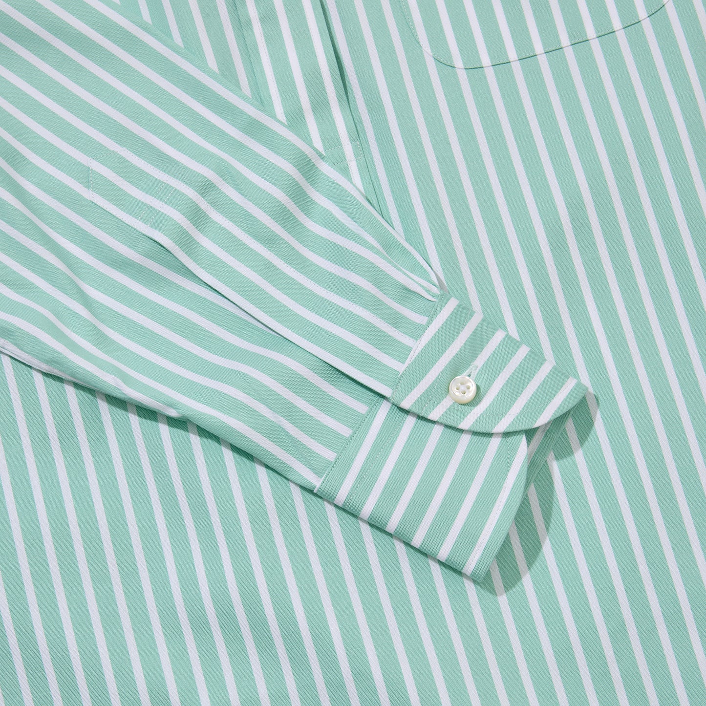 Emmeline OCBD Popover Shirt Striped Mint - Image 4