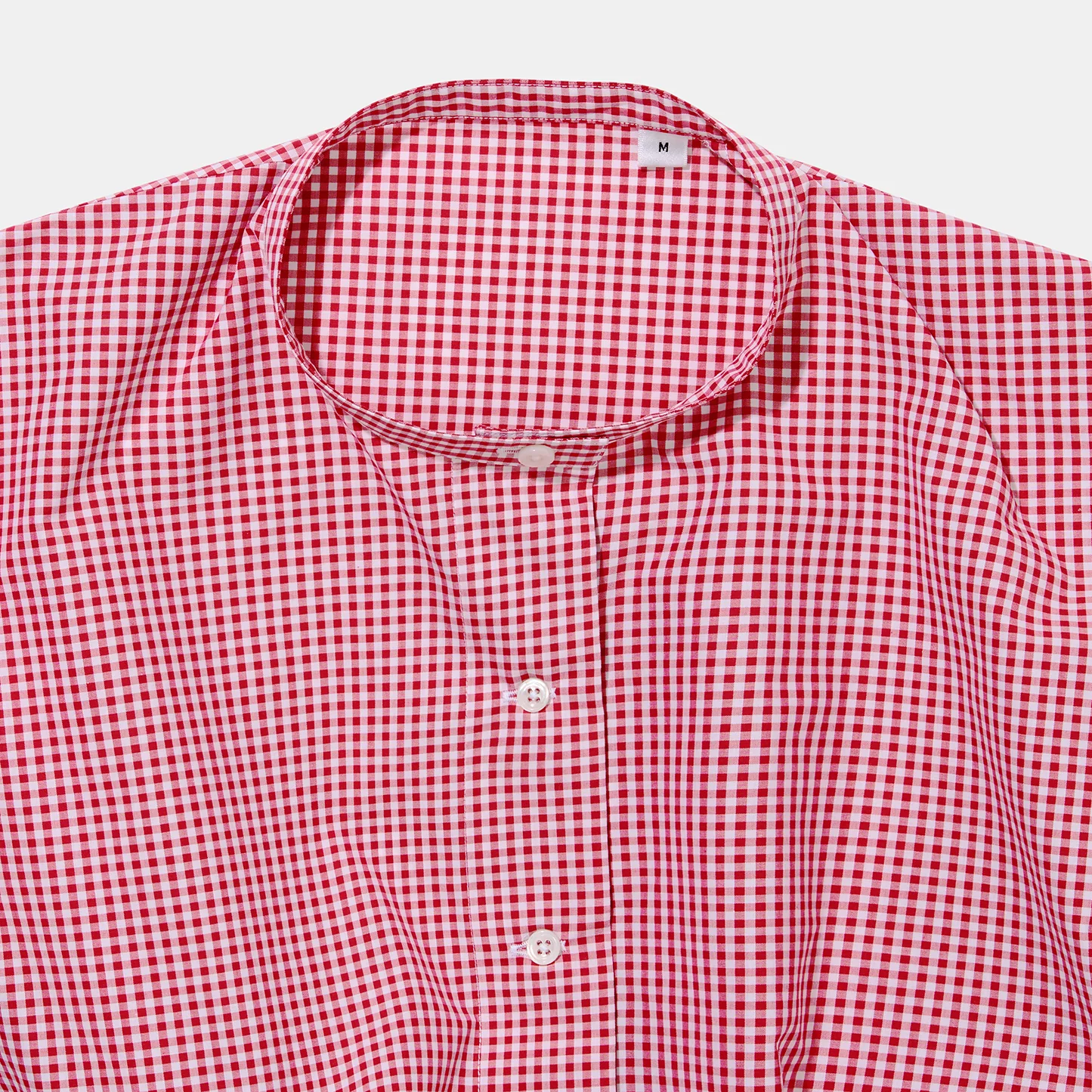 Emmeline Shirtwaist Gingham Red - Image 4