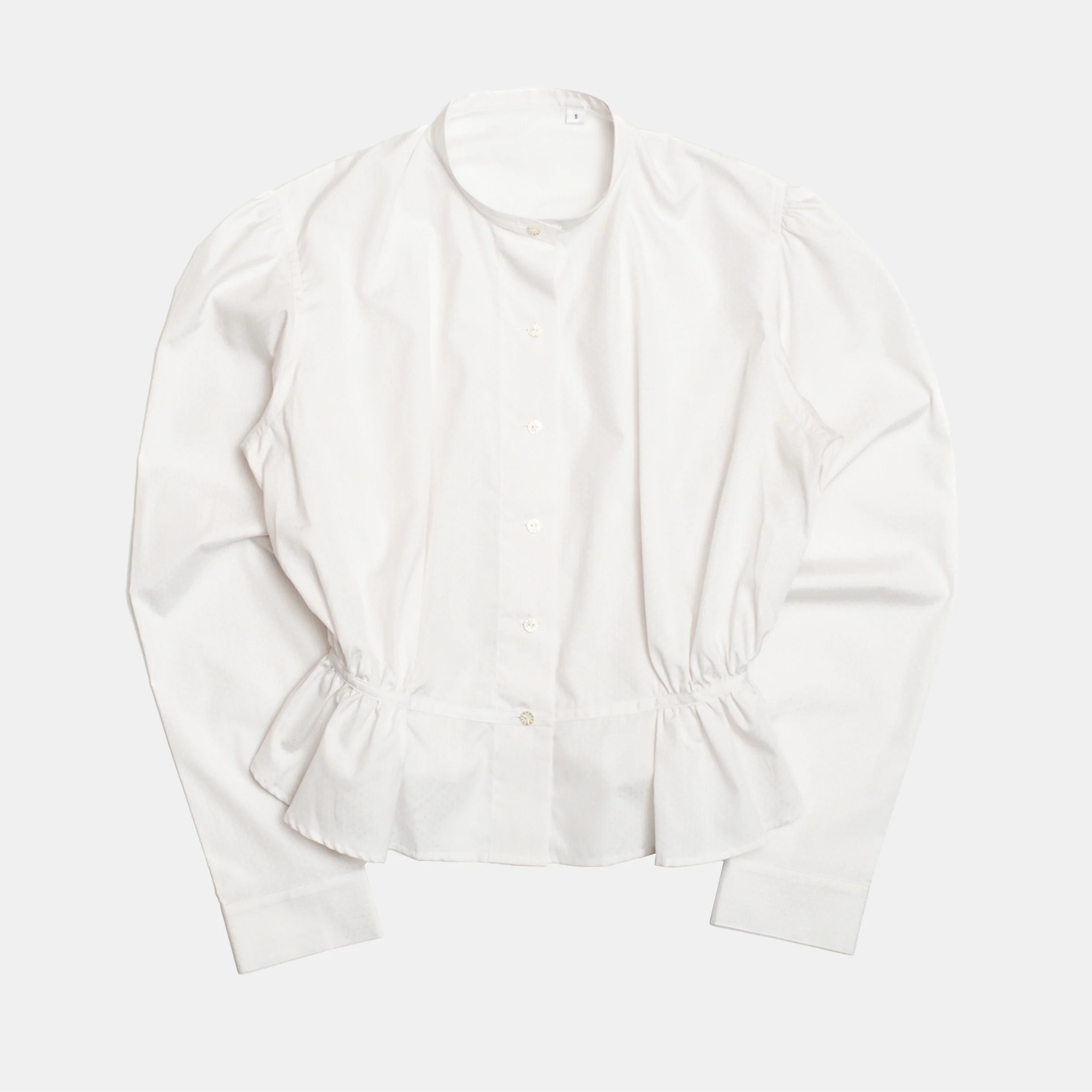 Emmeline Shirtwaist White Jacquard