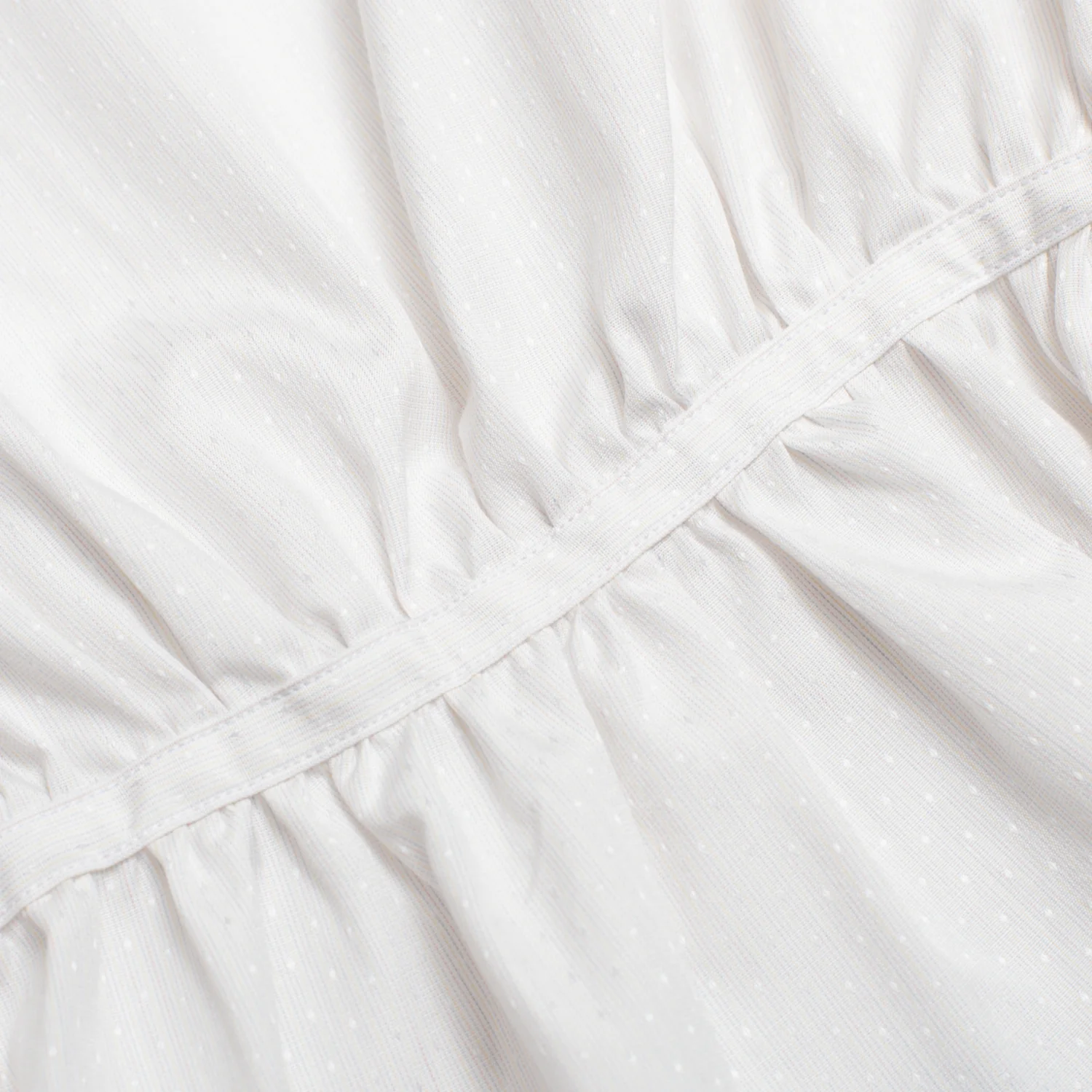 Emmeline Shirtwaist White Jacquard - Image 4