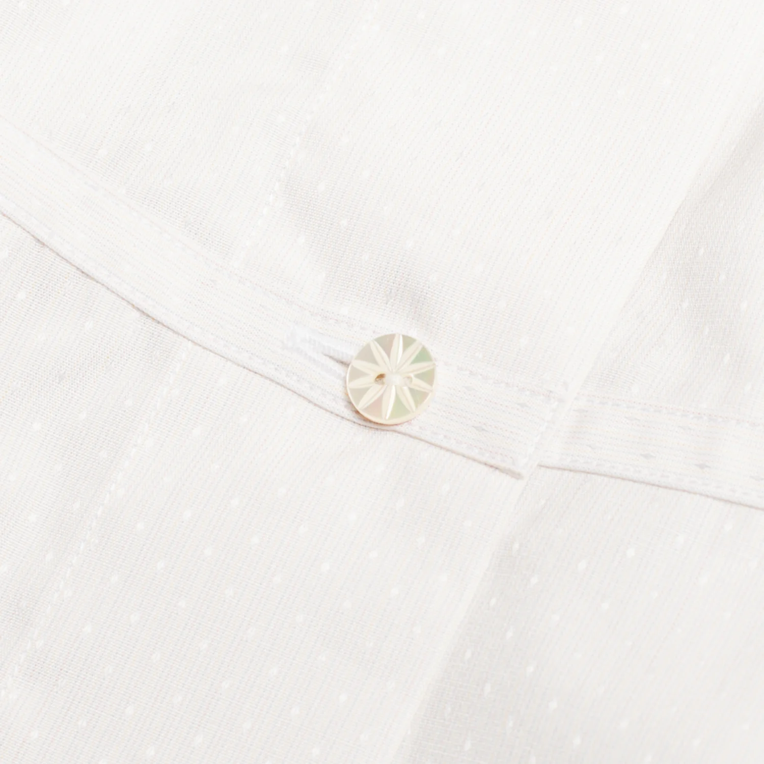 Emmeline Shirtwaist White Jacquard - Image 5