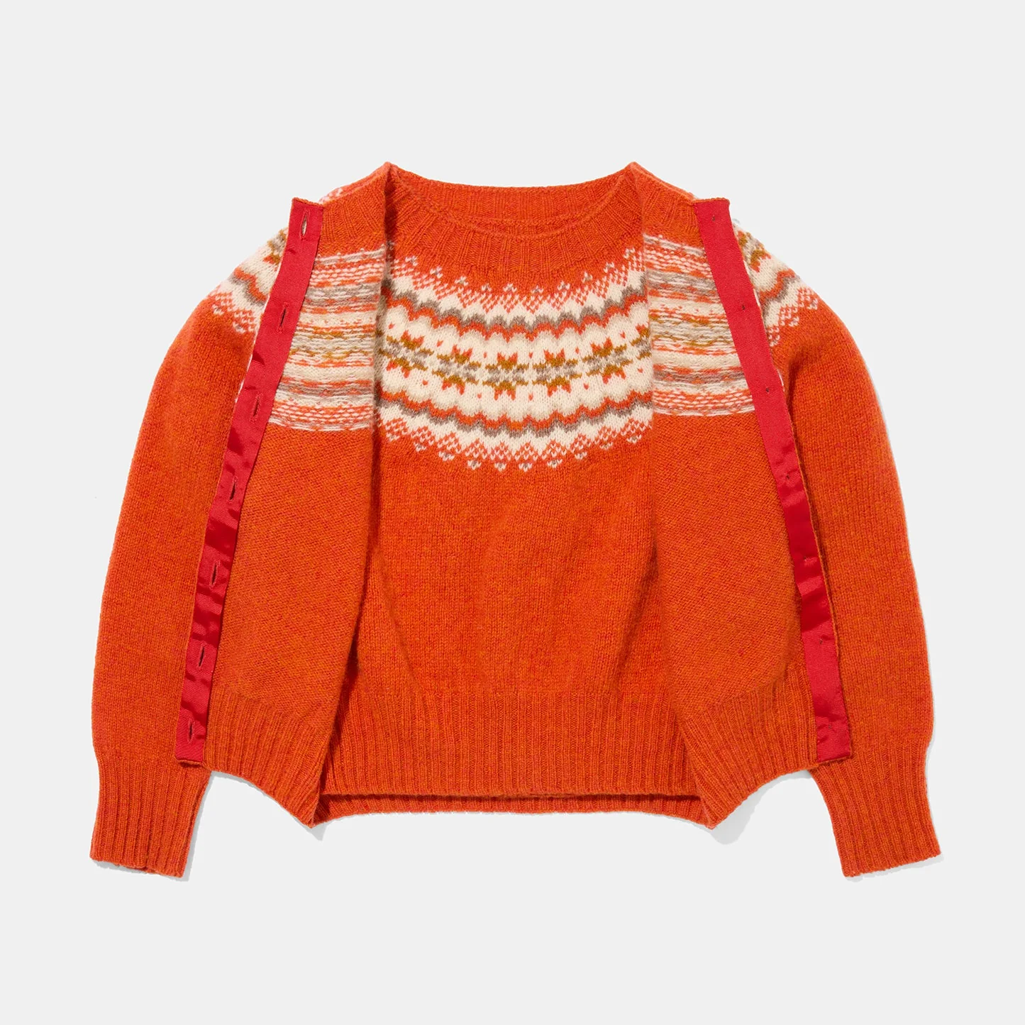 Emmeline Shetland Pullover Flame - Image 4