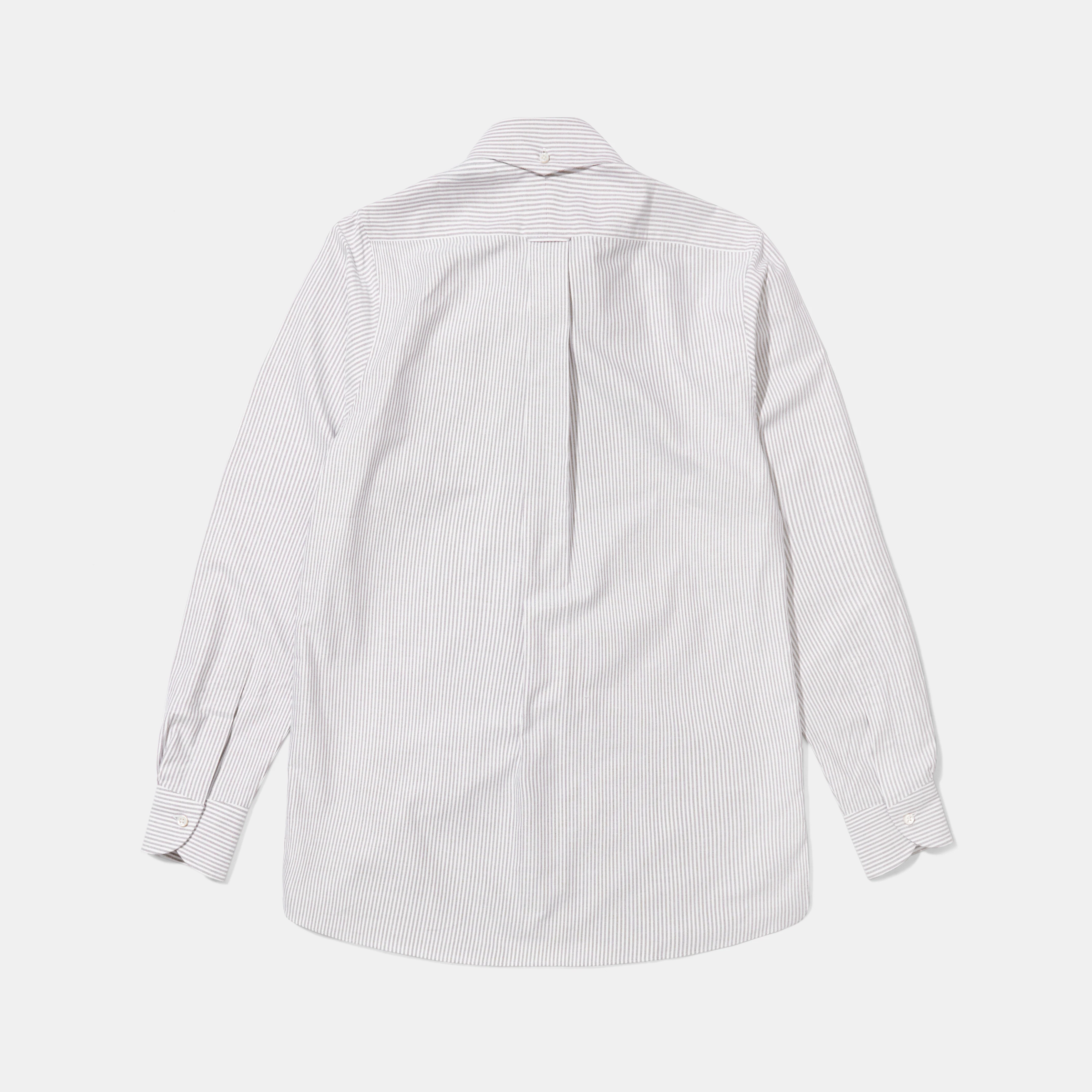 Perfect OCBD Popover Striped Shirt Brown - Image 2