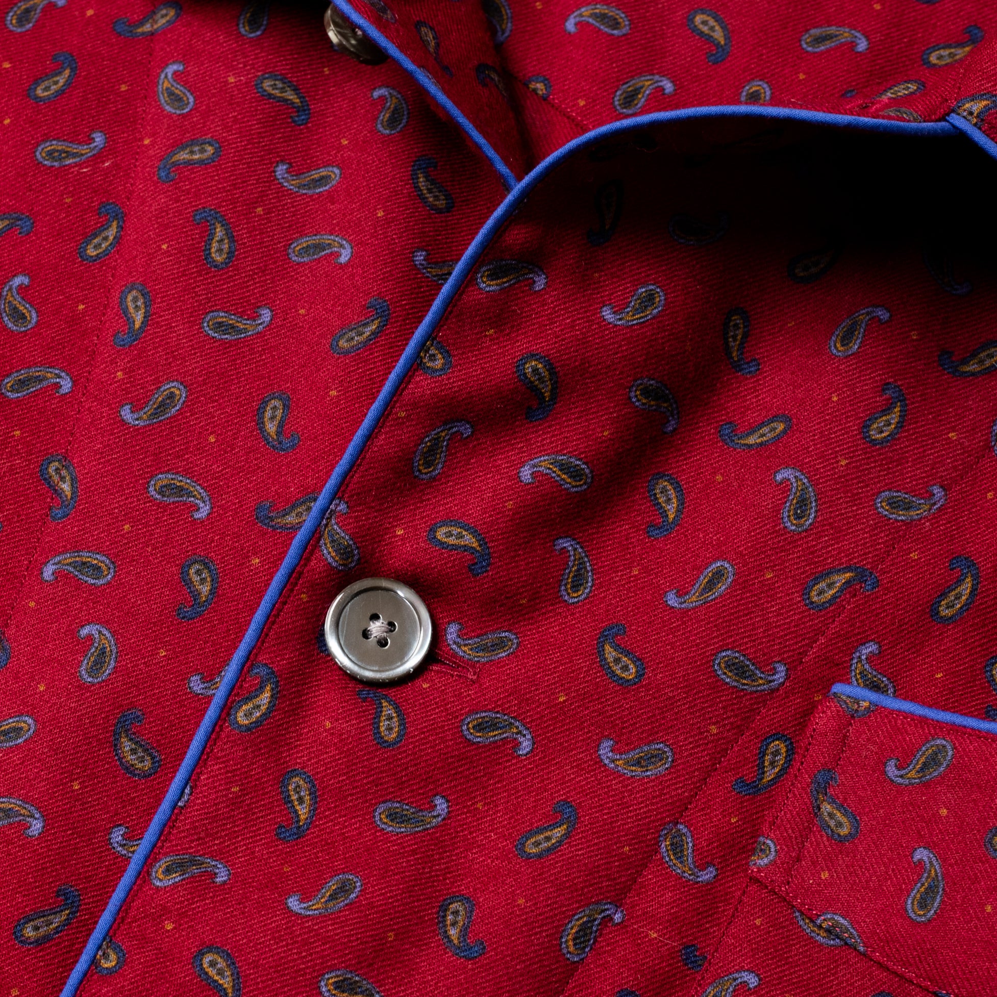 Pyjama Set Paisley Burgundy - Image 4