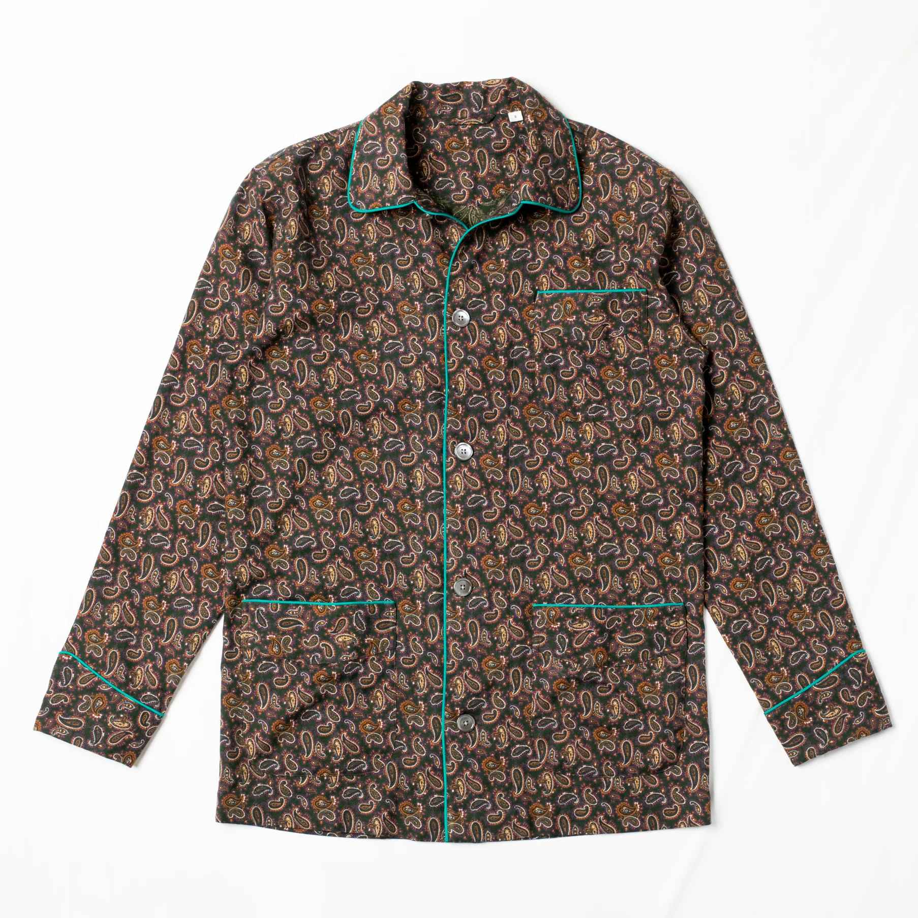 Pyjama Set Paisley Green - Image 5