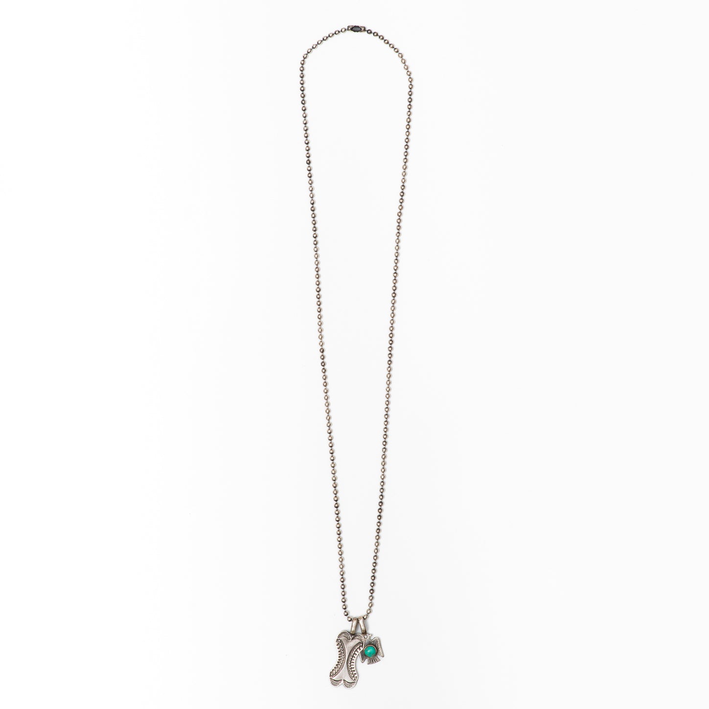 Red Rabbit Trading Co. Sterling Ball Chain Cilia/Bird Charm
