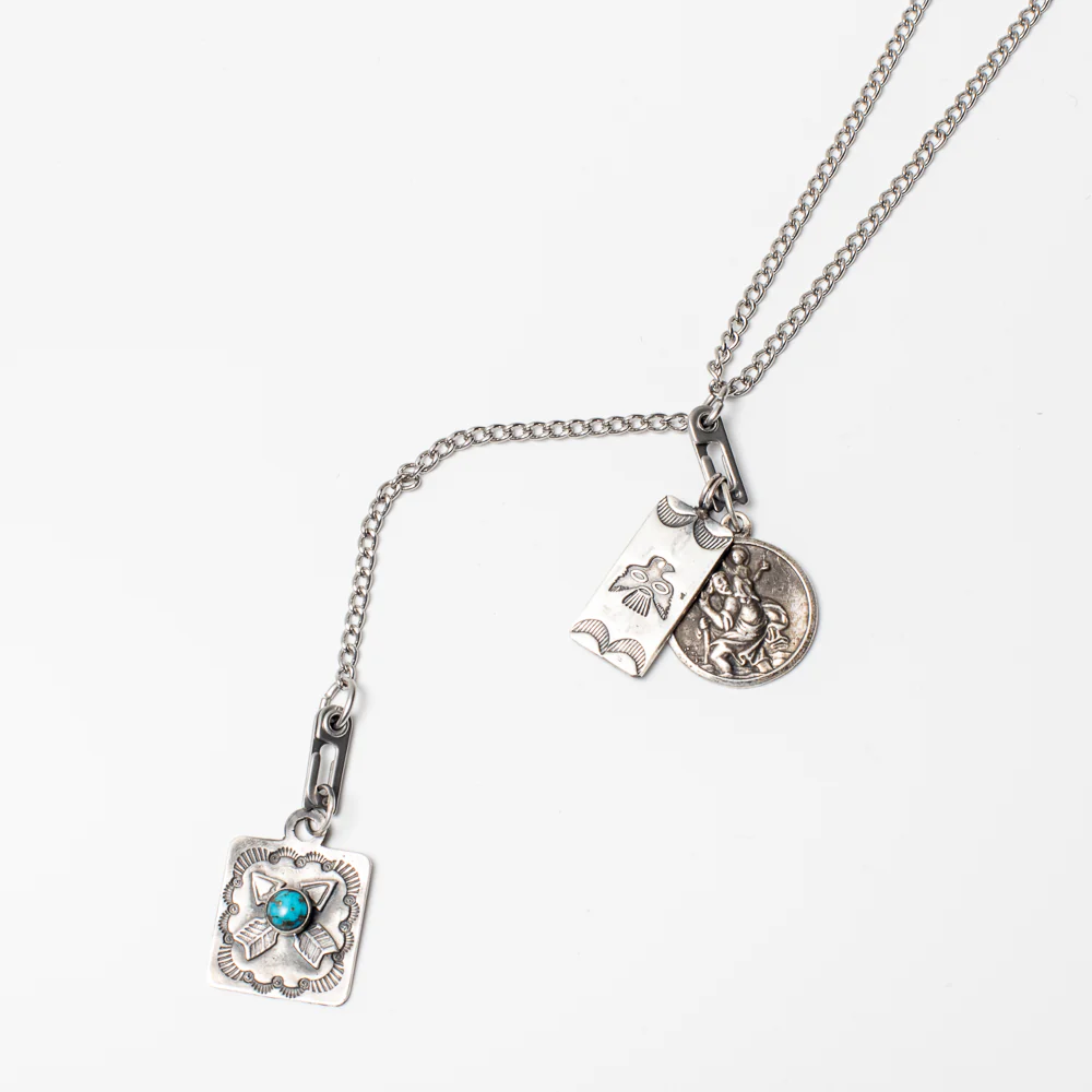 Red Rabbit Trading Co. Dog Tag Chain Travelers/Turquoise Dog Tag/Stamped Tab - Image 2
