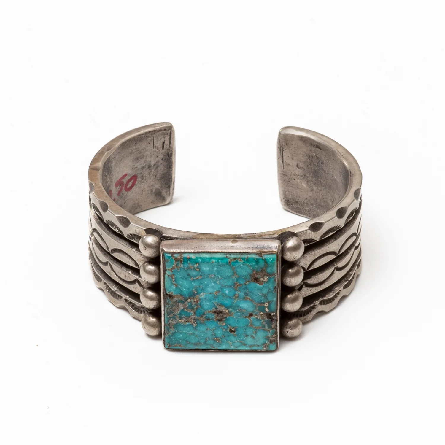 Red Rabbit Trading Co. Large Turquoise Split Shank Cuff