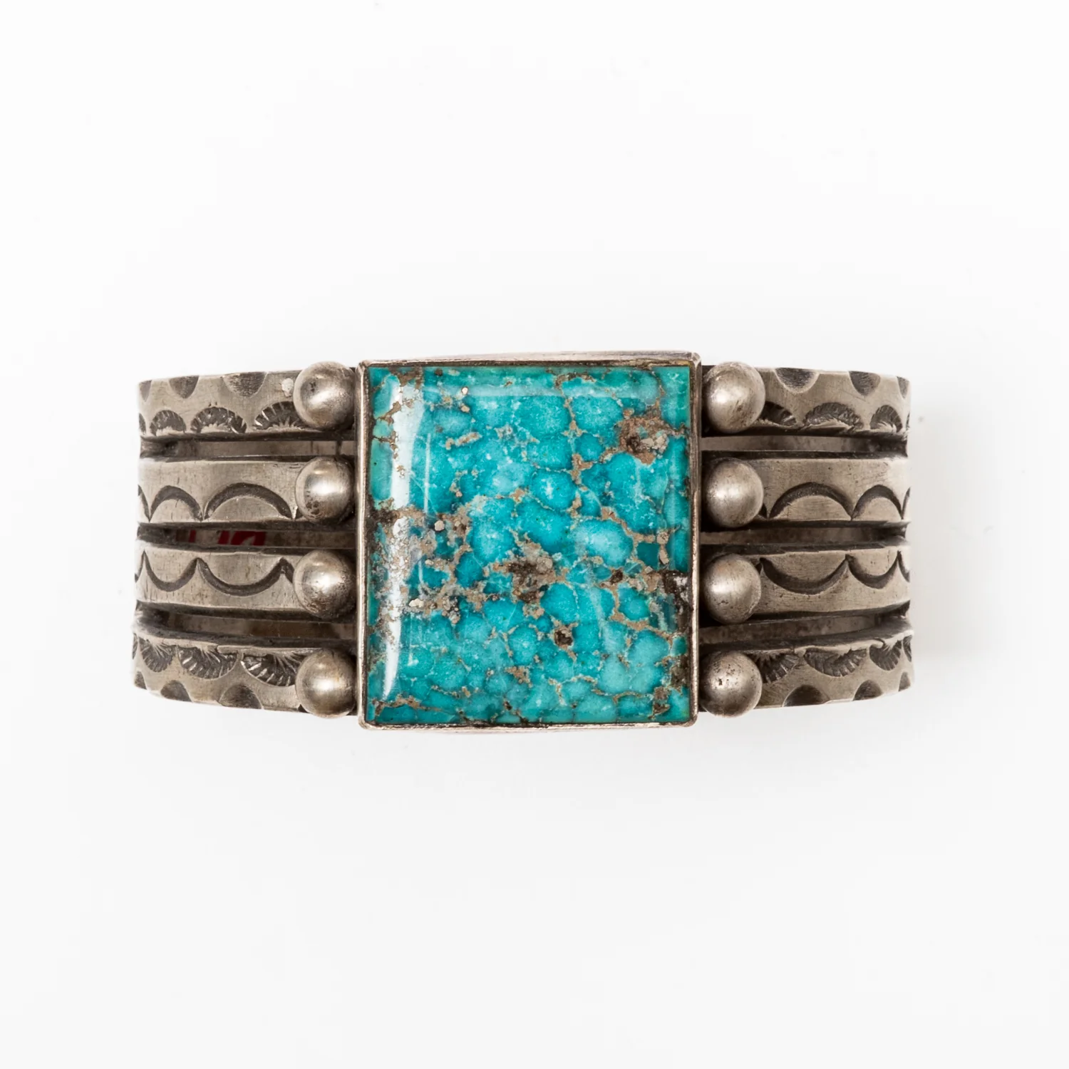 Red Rabbit Trading Co. Large Turquoise Split Shank Cuff - Image 2