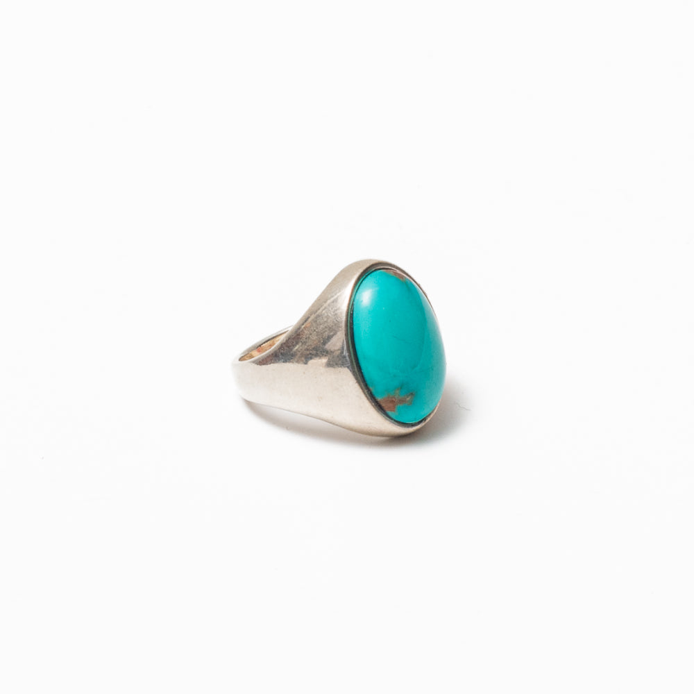 Red Rabbit Trading Co. Turquoise Oval Signet Ring - Image 2
