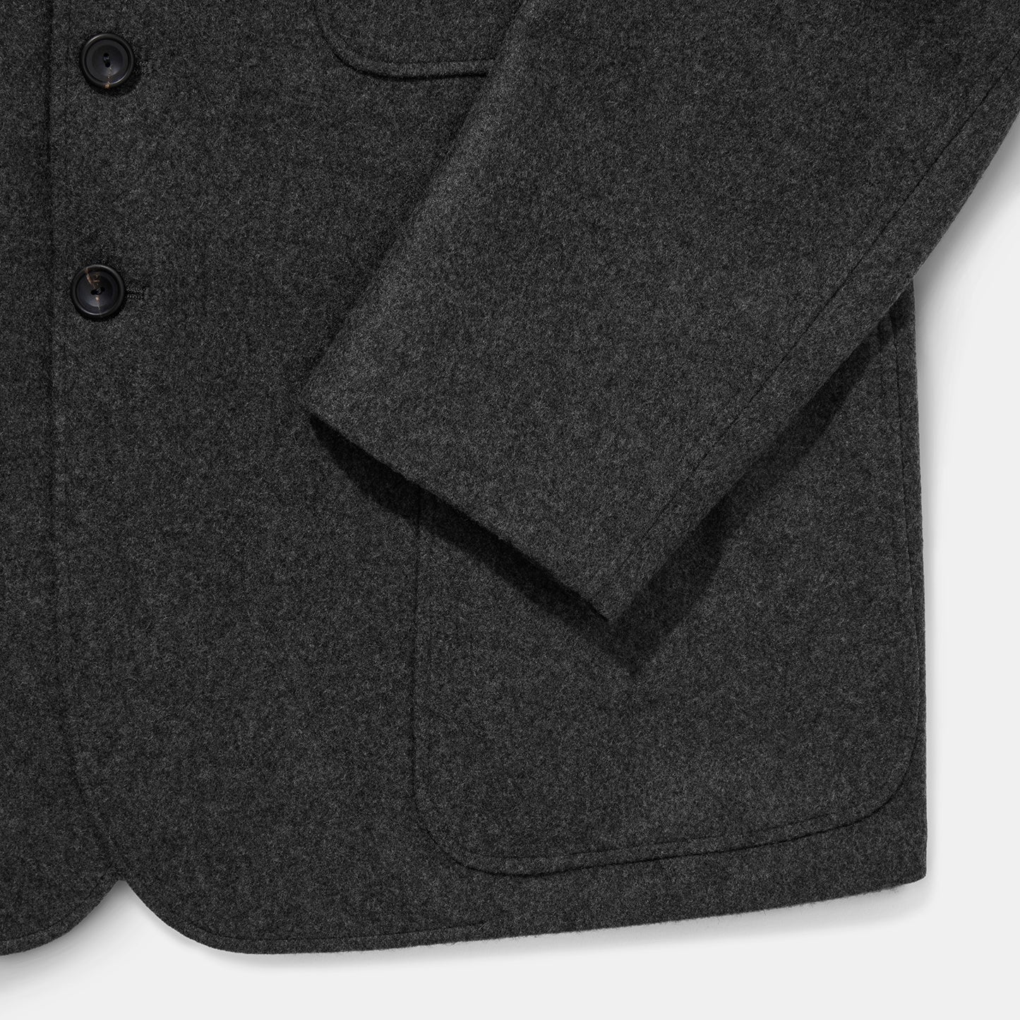 Schoolboy Blazer Melton Flannel Grey - Image 3