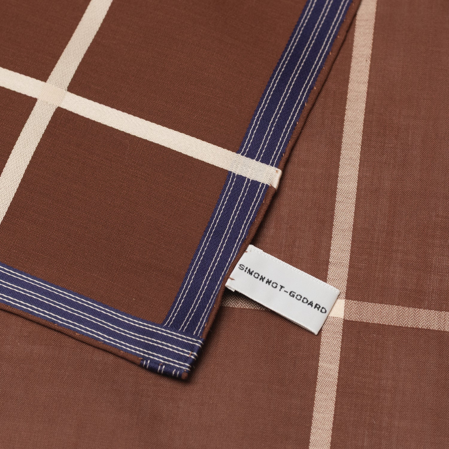 Simonnot Godard Socotra Handkerchief Brown - Image 2